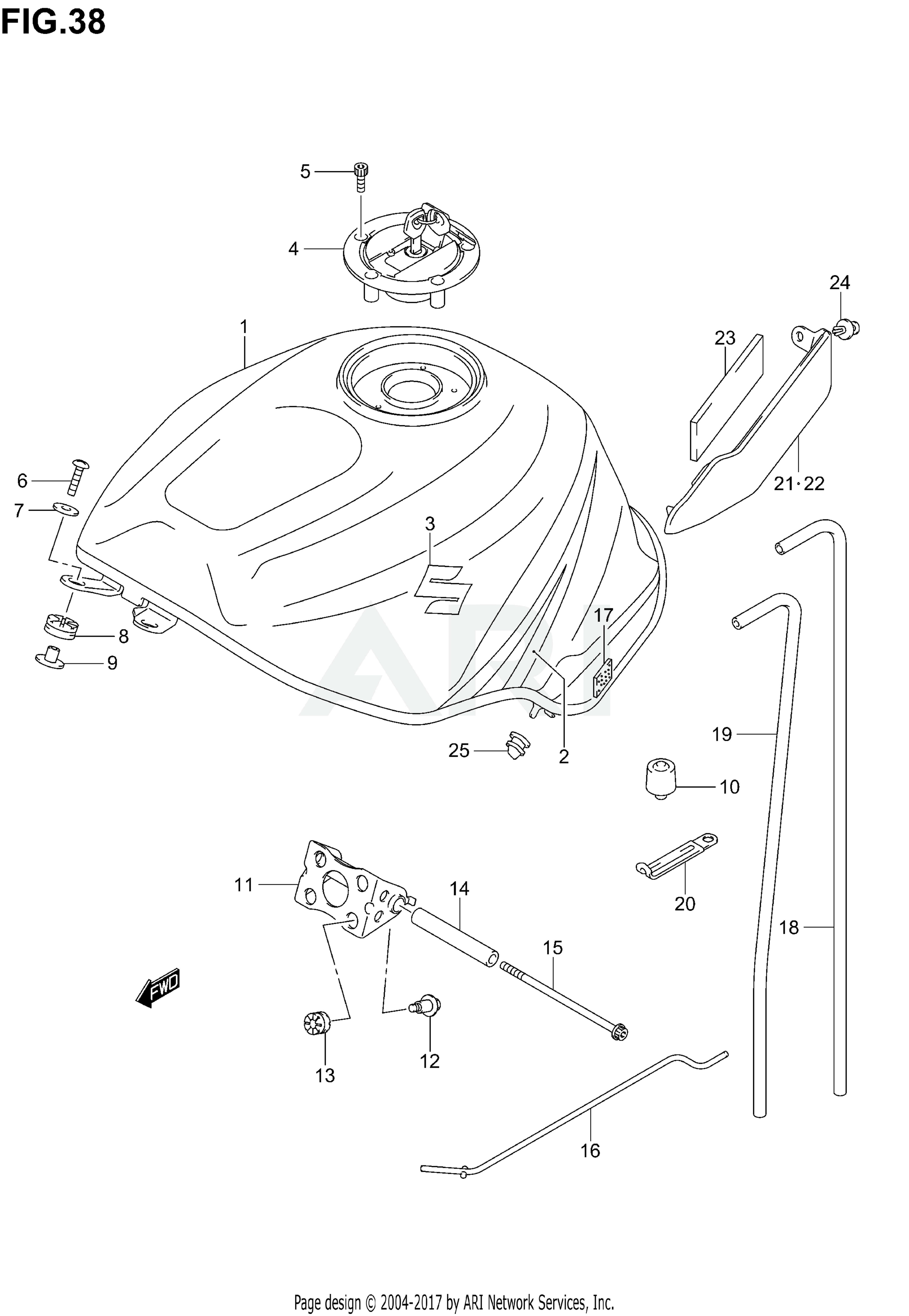 FUEL TANK (MODEL K4)