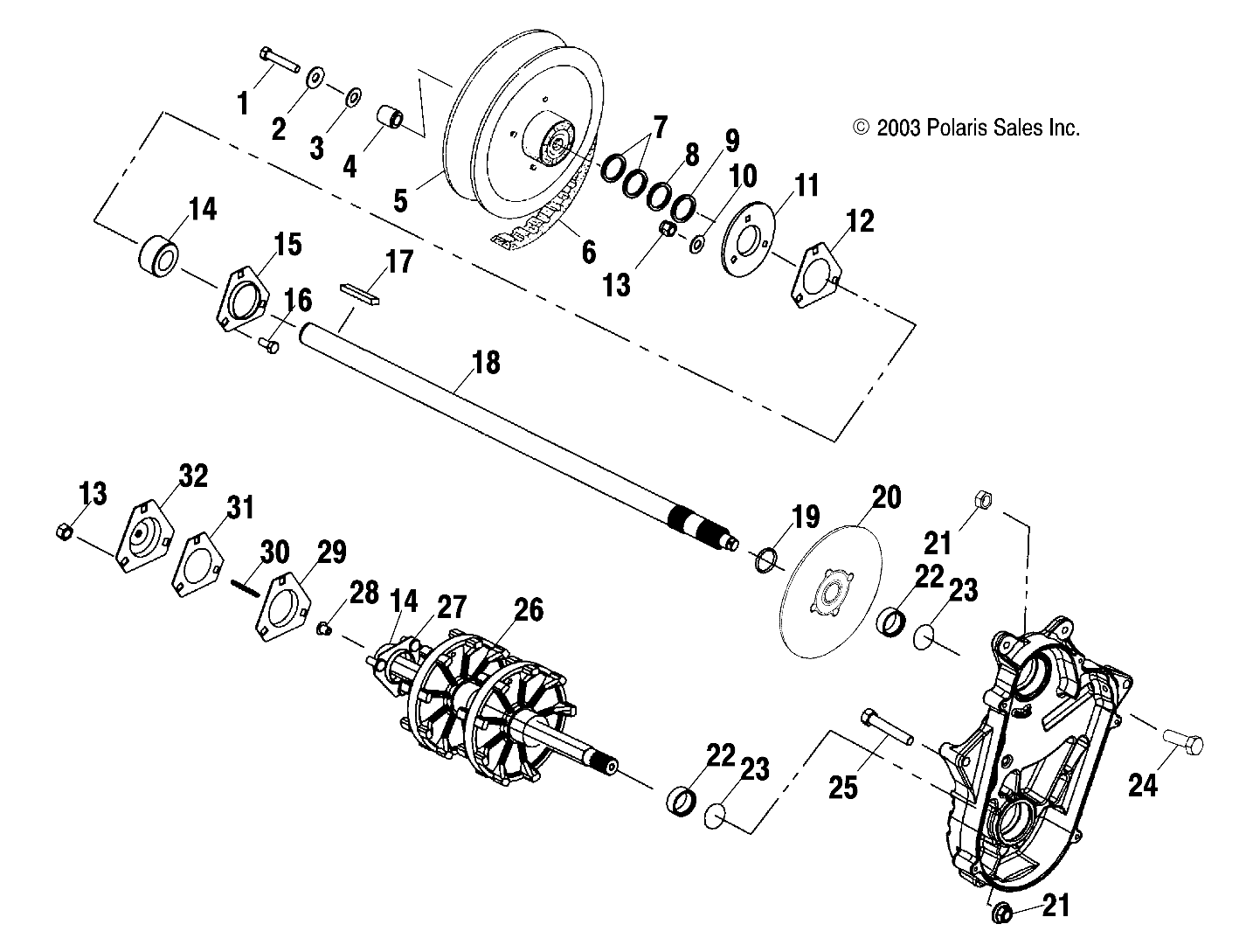 DRIVE TRAIN - S04ND4BS/BSA (4988678867B13)