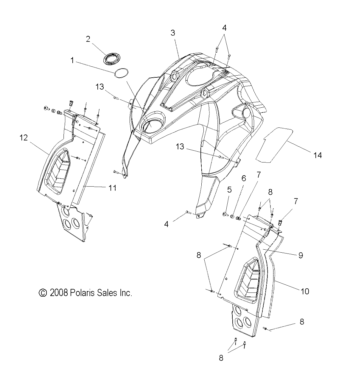 BODY, CONSOLE - S09PM7JS/JSL (49SNOWCONSOLE09700RMK)