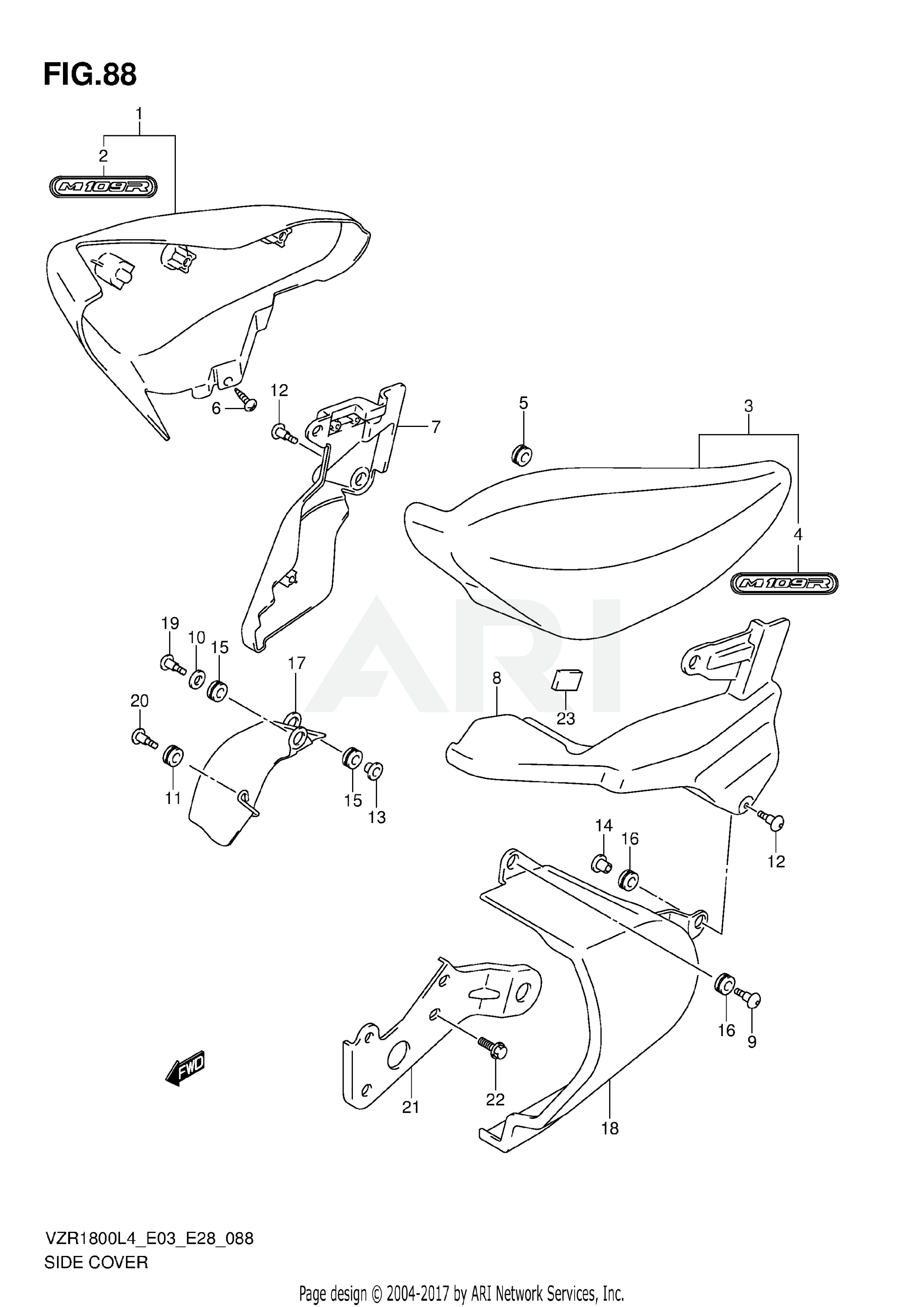 SIDE COVER (VZR1800L4 E33)