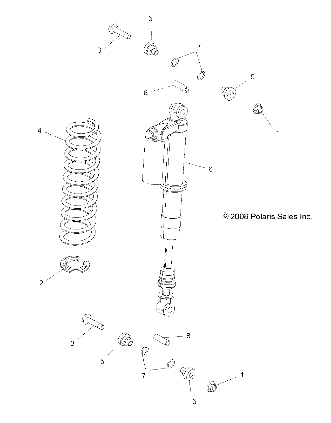 SUSPENSION, REAR SHOCK MOUNTING - R09VH76AX (49RGRSHOCKMTGRR09RZRS)