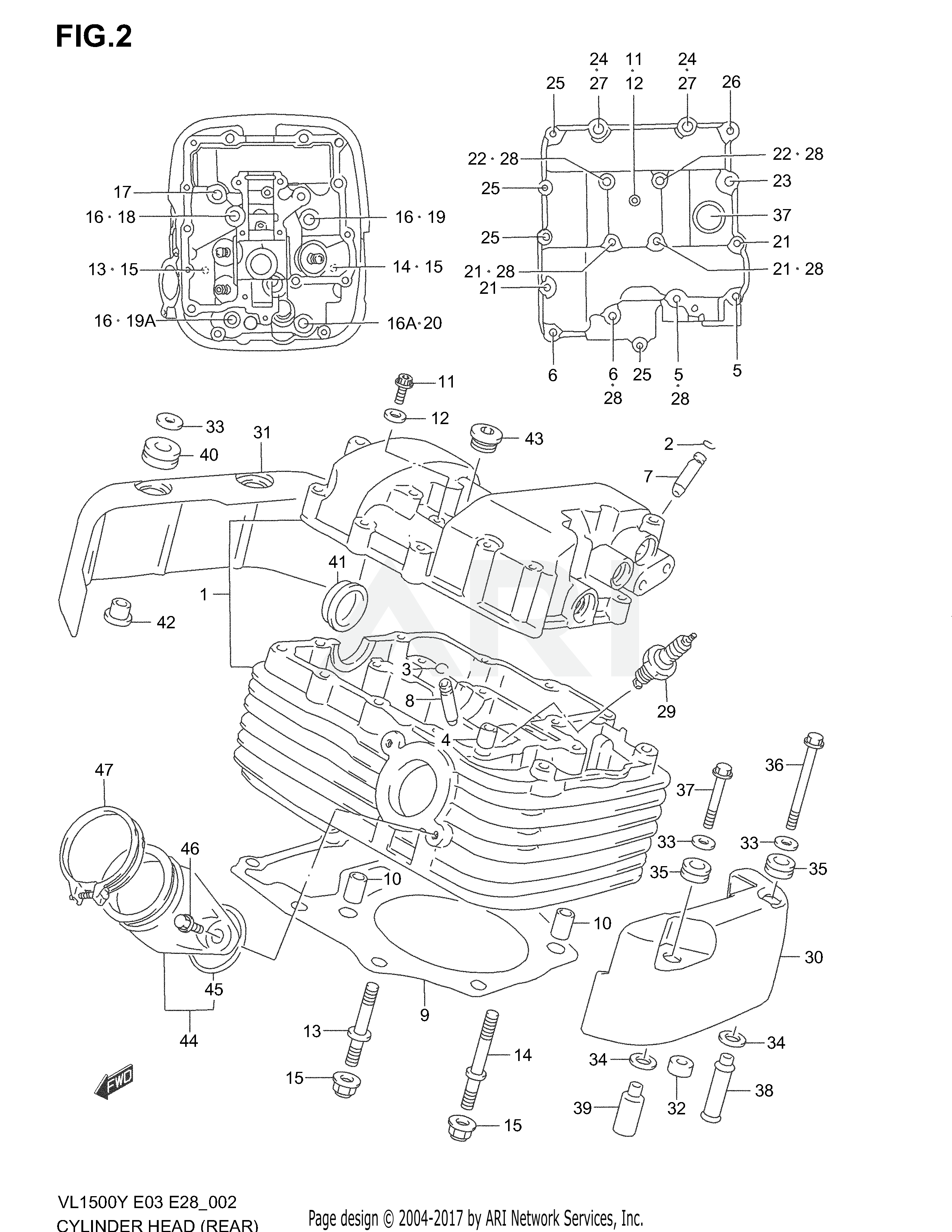 CYLINDER HEAD (REAR)