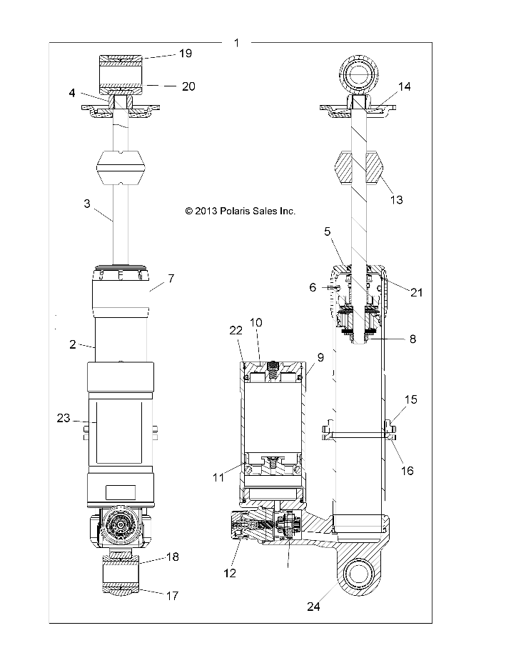 SUSPENSION, SHOCK, FRONT - A14GH9EAW (49ATVSHOCKFRT7044135)