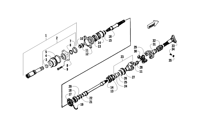 SECONDARY DRIVE ASSEMBLY