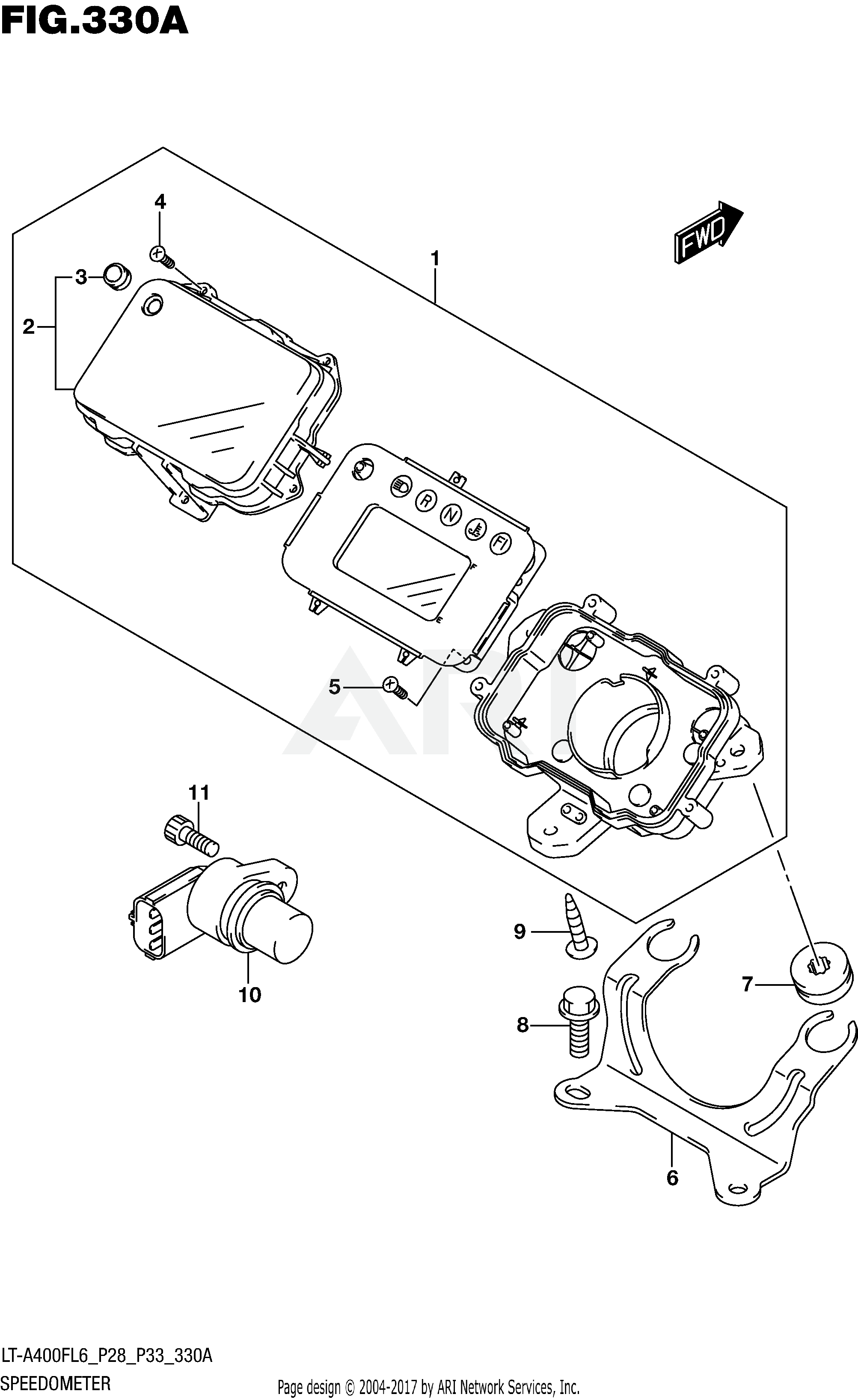 SPEEDOMETER (LT-A400FL6 P28)