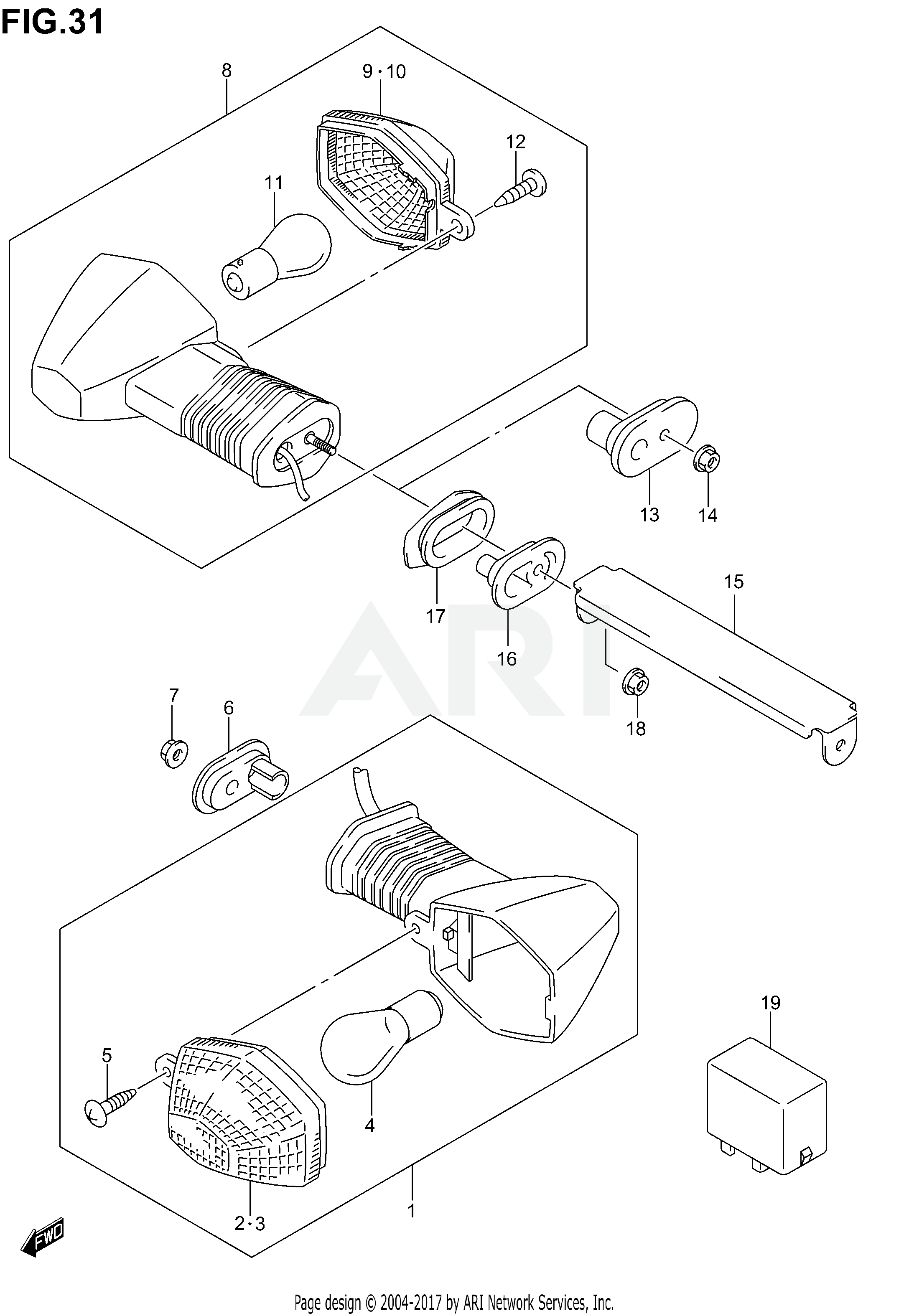 TURNSIGNAL LAMP (SV1000SK3/SK4/SK5)