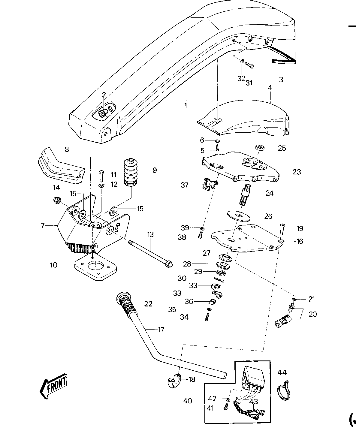 HANDLE POLE/SWITCHES (JS550-A1/A2)