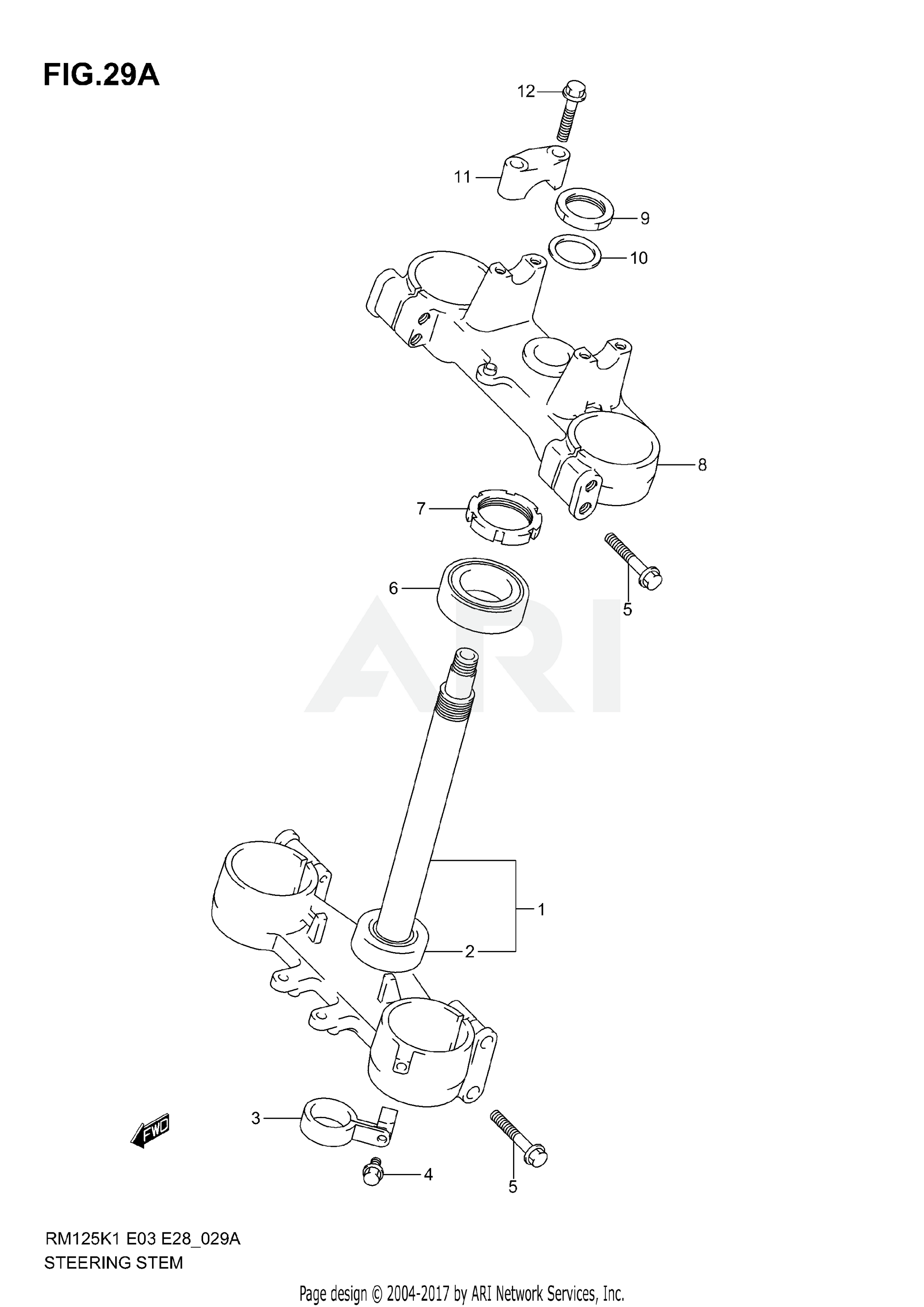 STEERING STEM (MODEL K2)