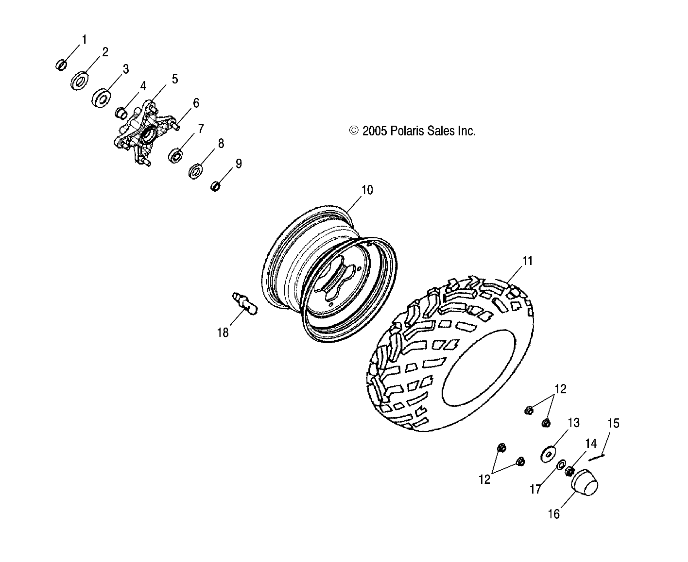 WHEEL, FRONT - A06SB20AA/AB (4999202799920279B10)