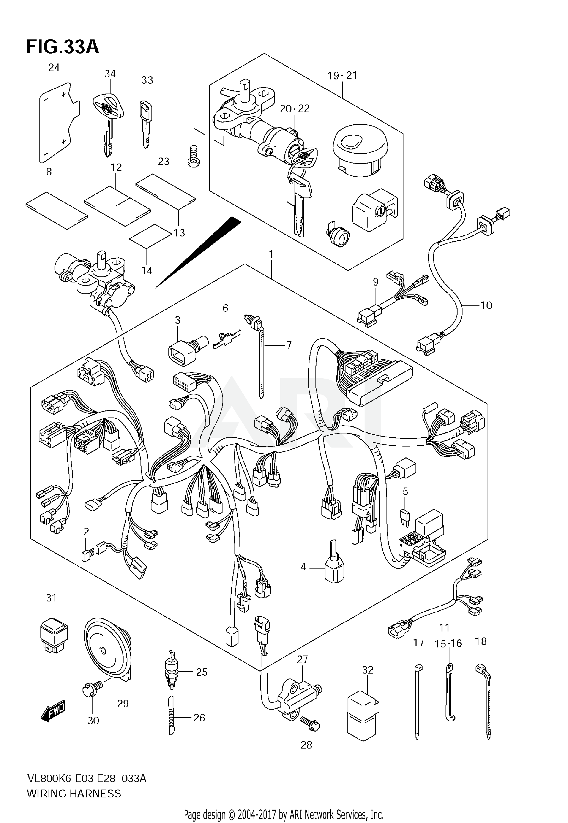 WIRING HARNESS (MODEL K9)