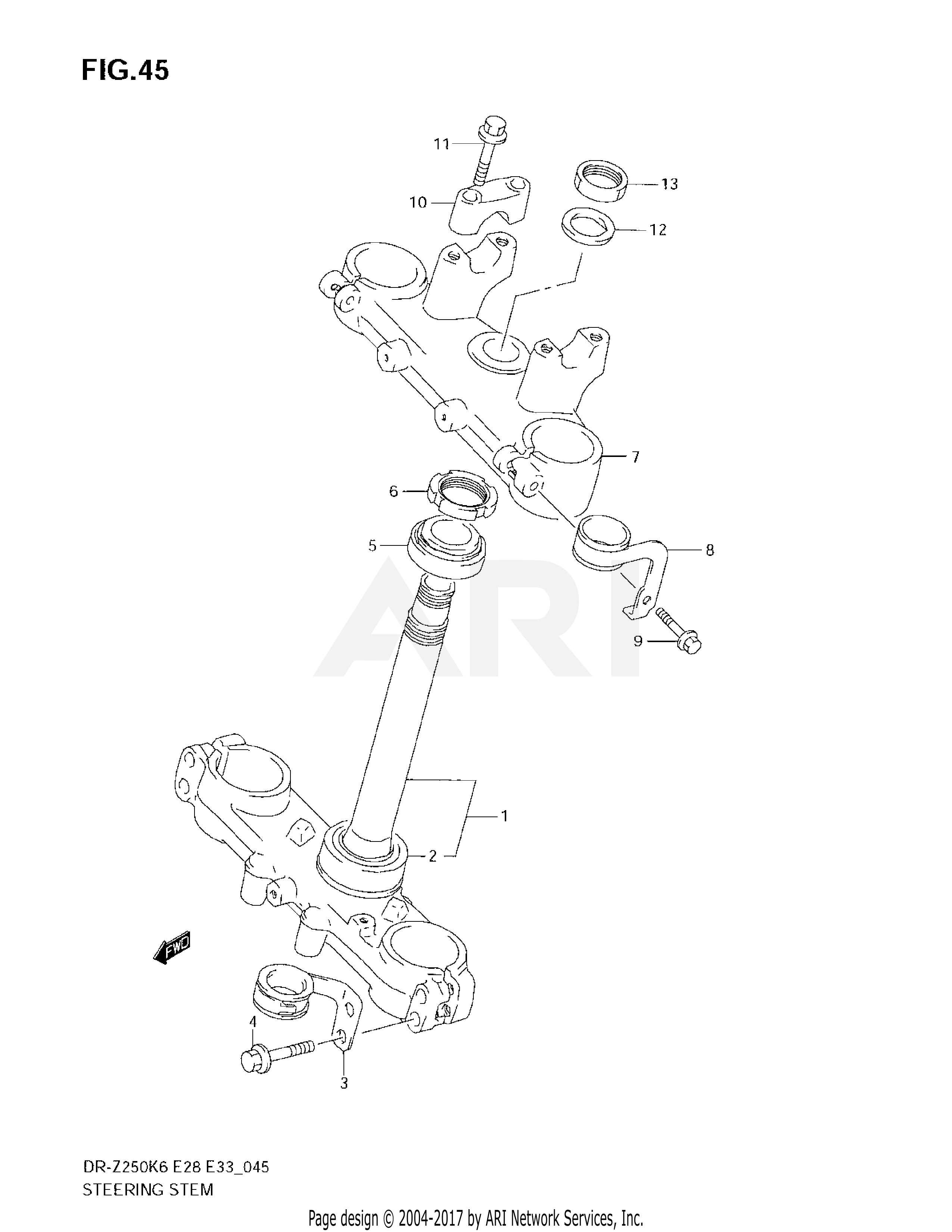 STEERING STEM (E33)