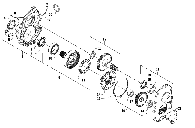 GEARCASE ASSEMBLY