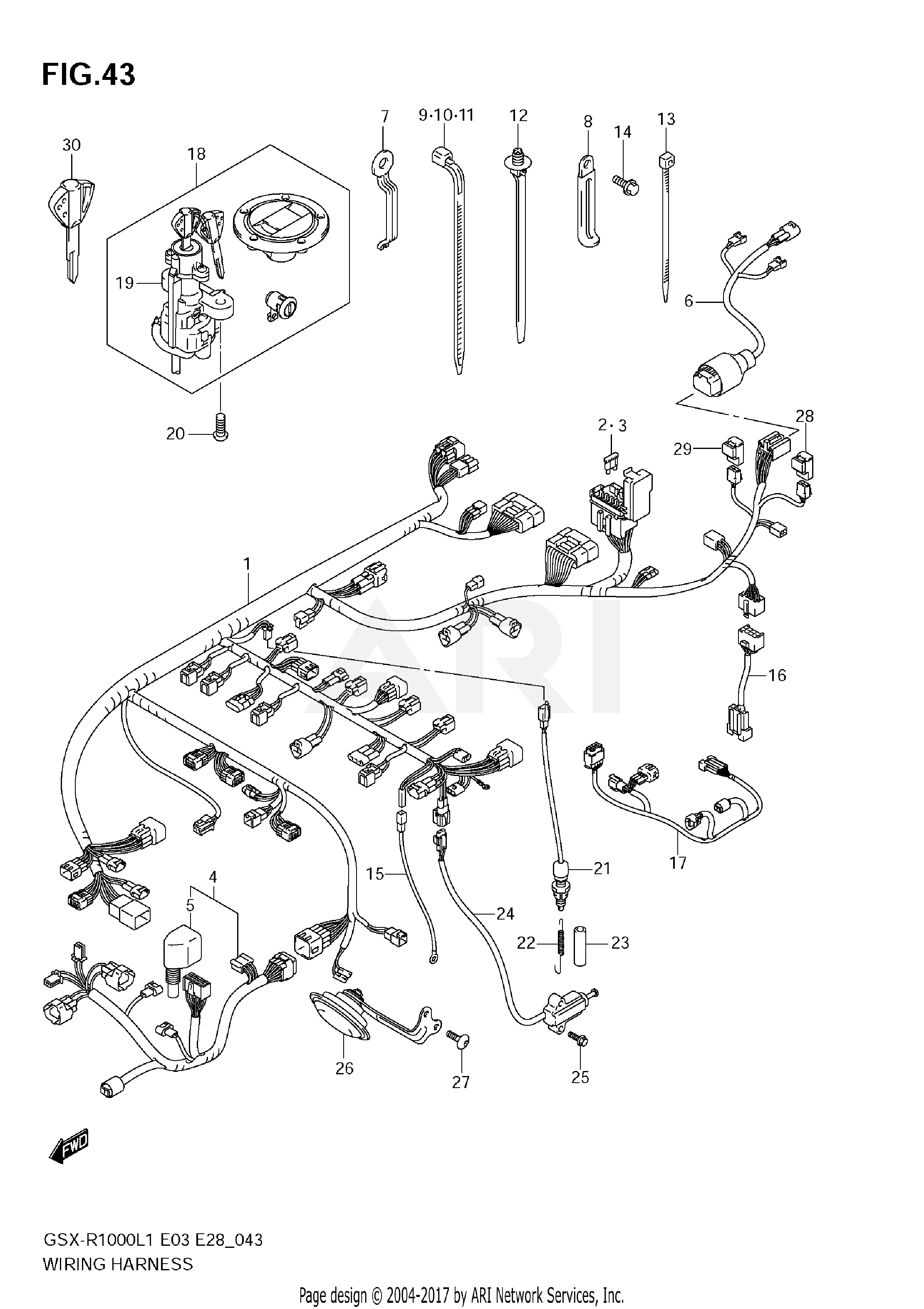 WIRING HARNESS (GSX-R1000L1 E3)