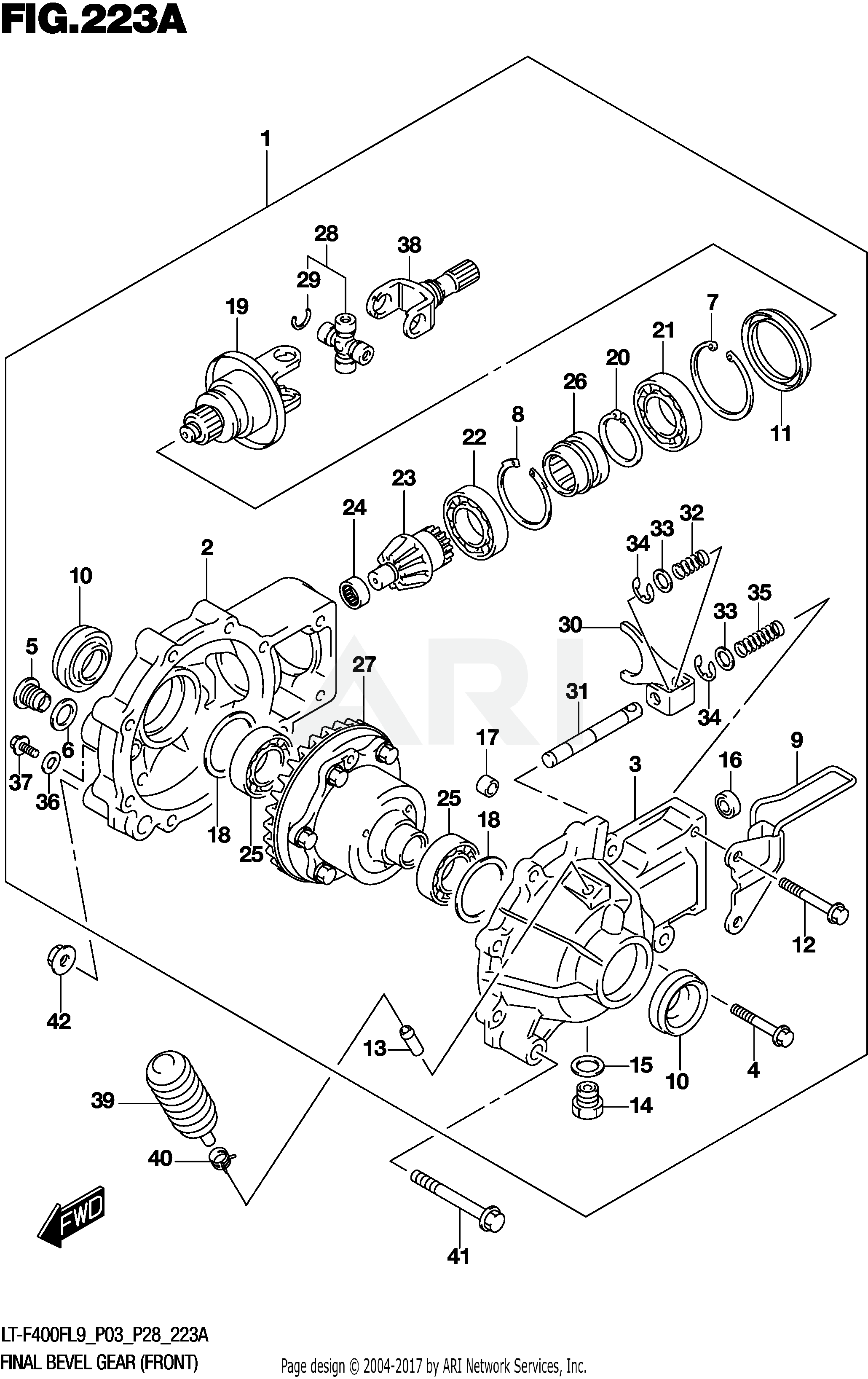 FINAL BEVEL GEAR (FRONT)