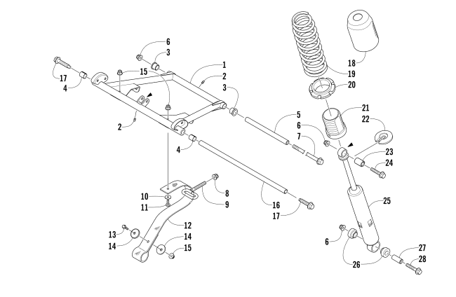 REAR SUSPENSION FRONT ARM ASSEMBLY