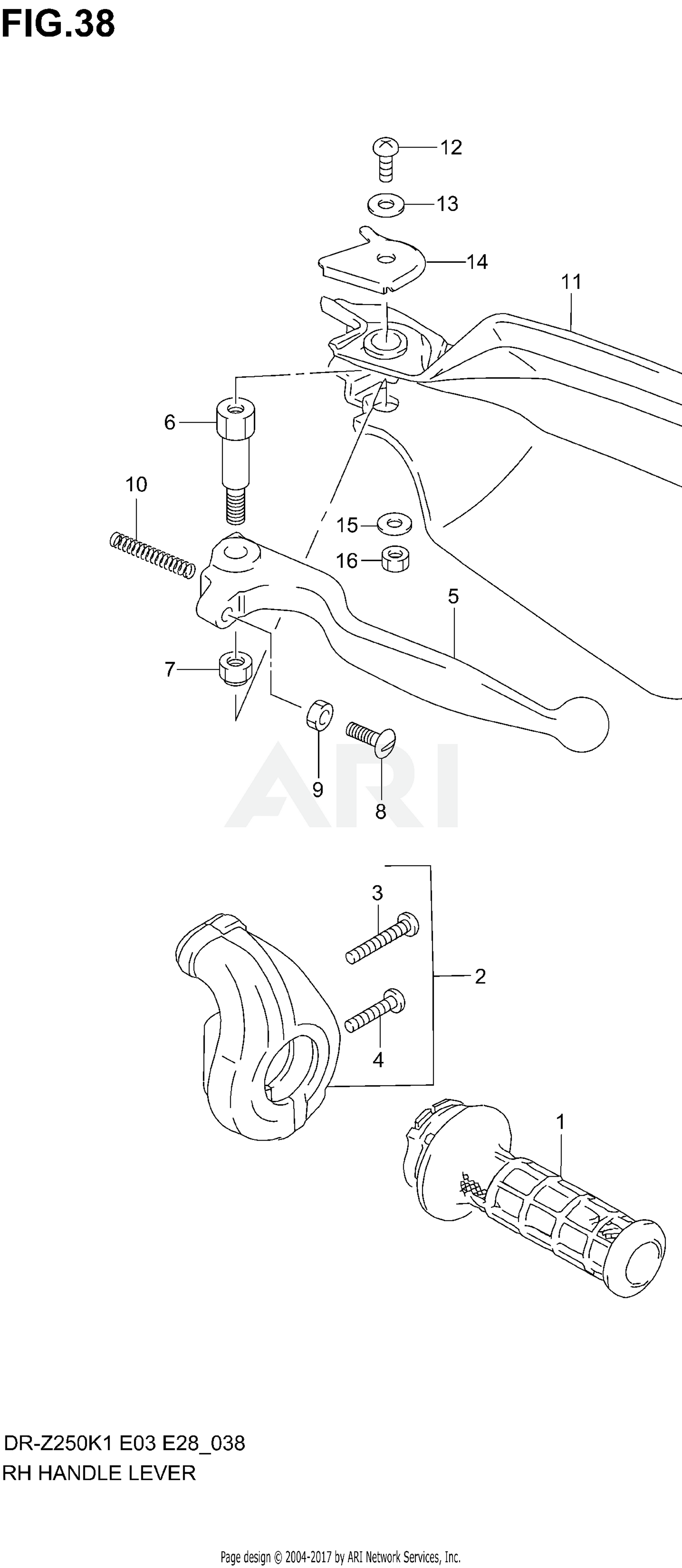 RH HANDLE LEVER