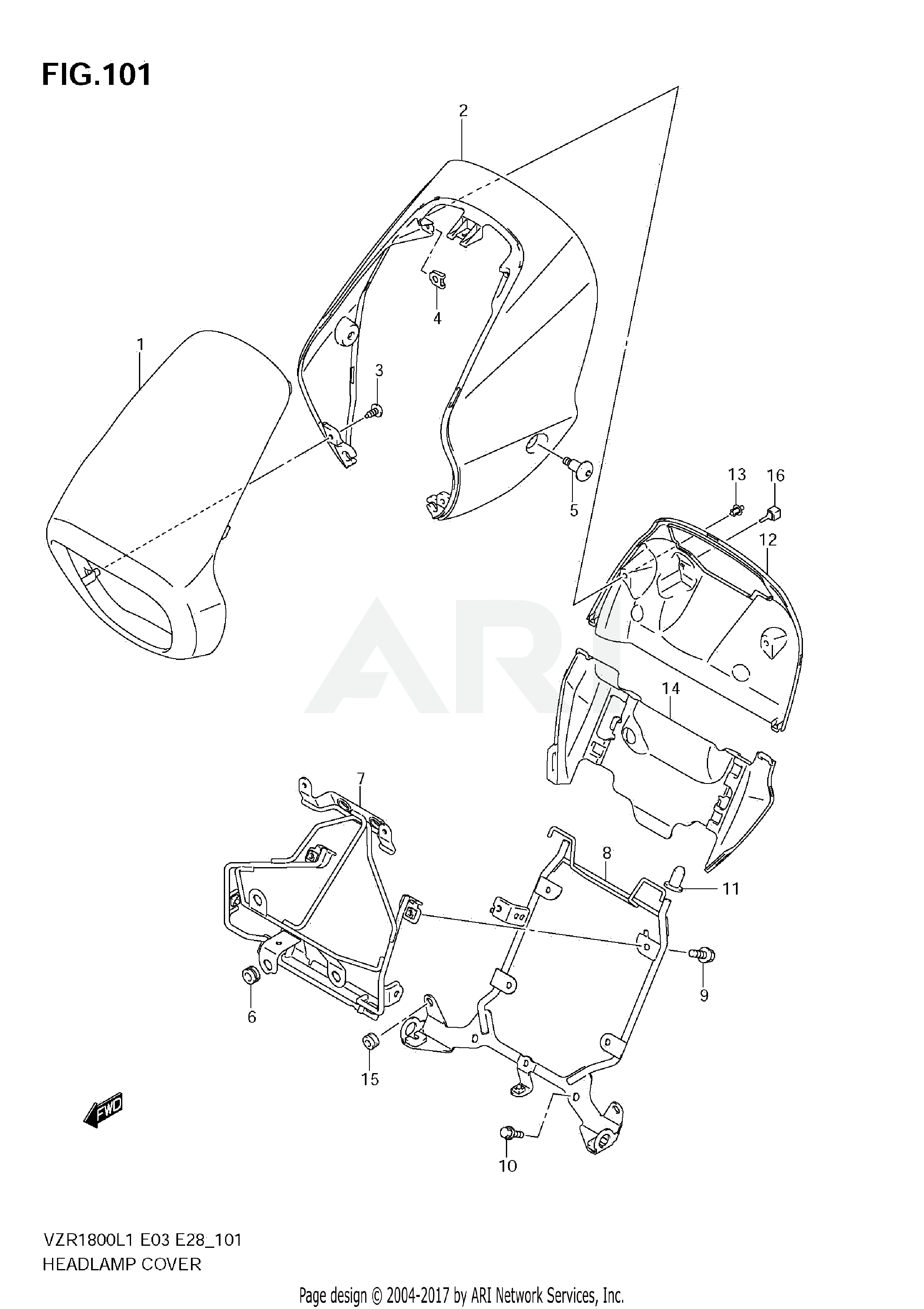 HEADLAMP COVER (VZR1800 L1 E28)