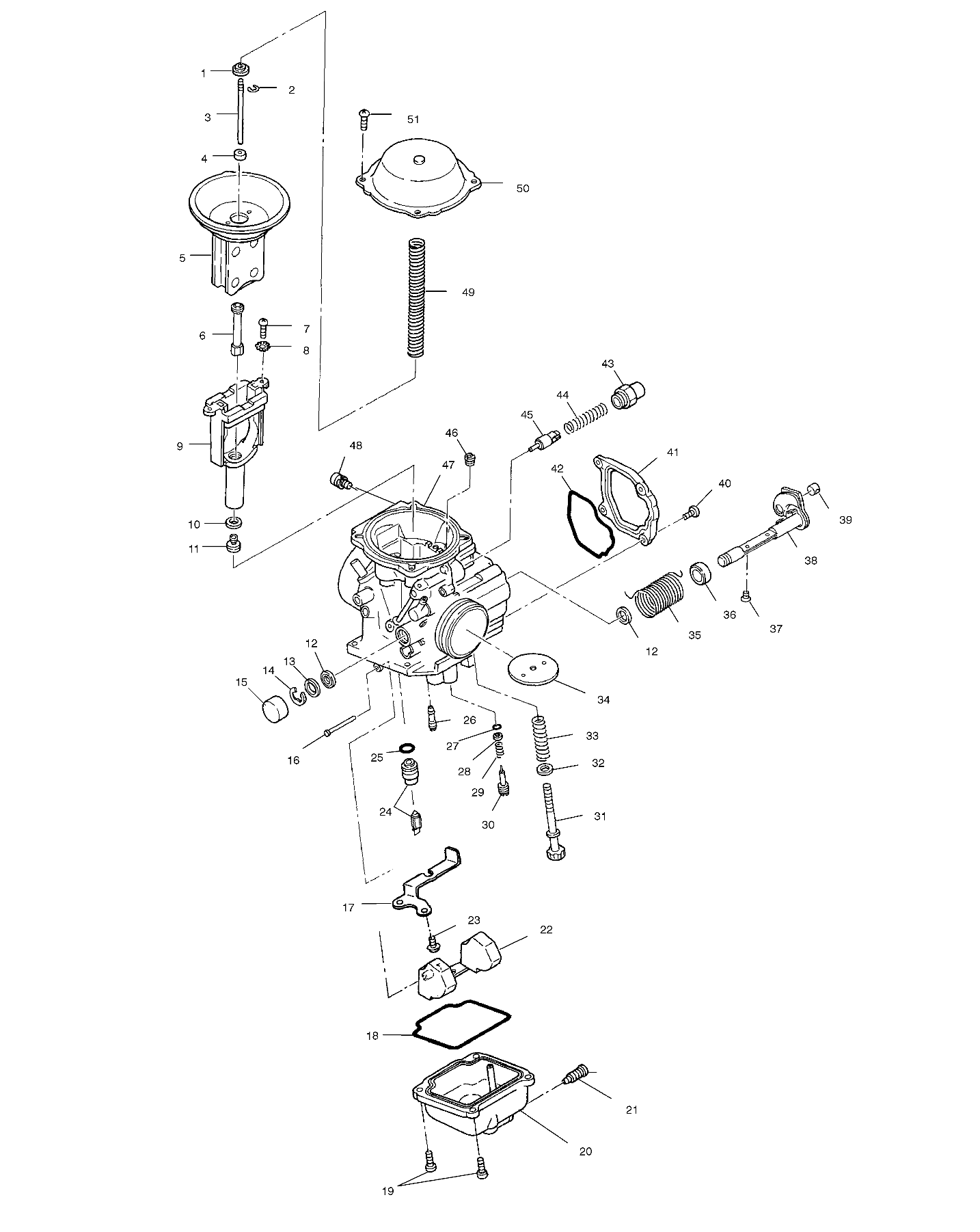 CARBURETOR - A01CD50AA (4964196419D011)