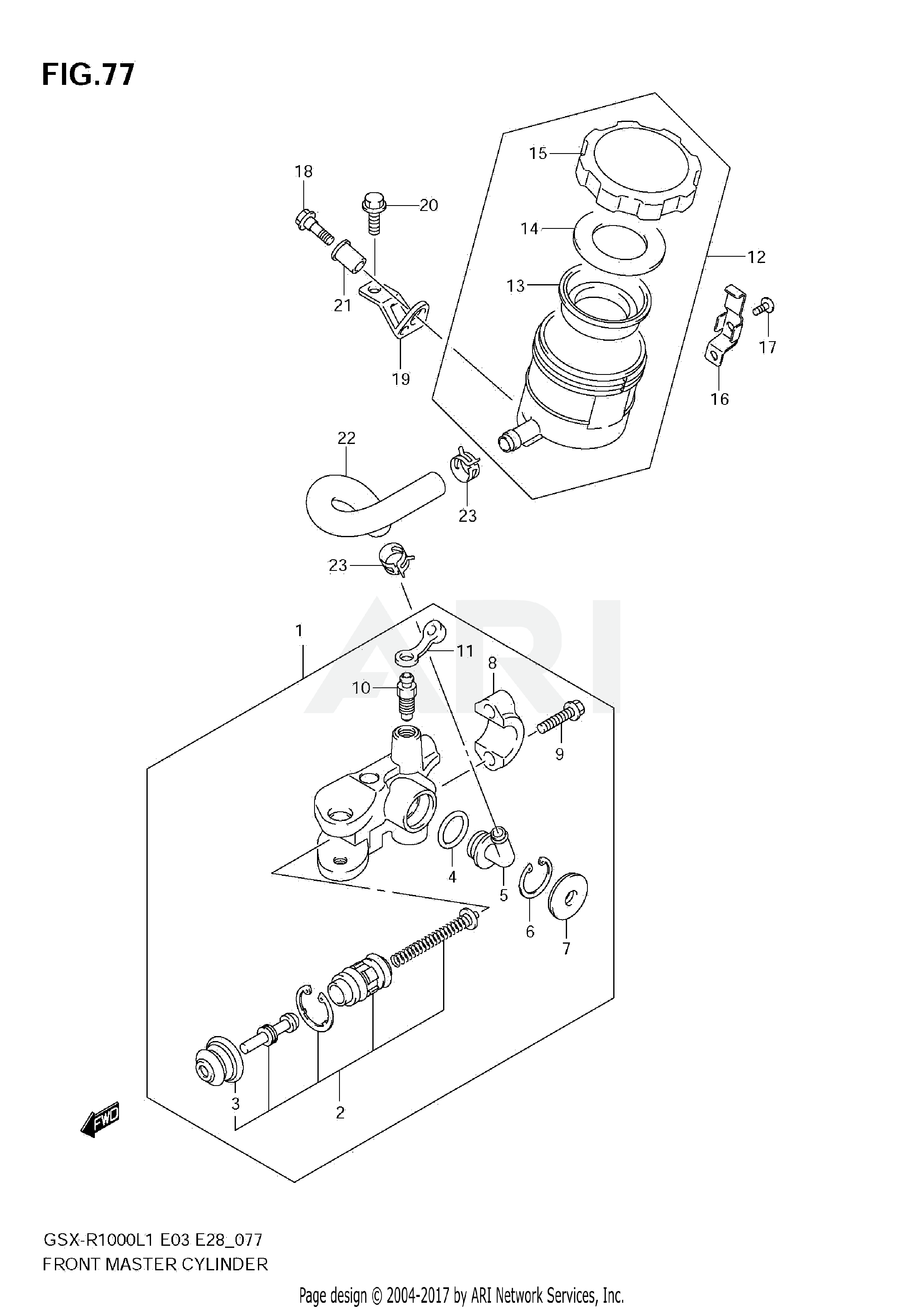 FRONT MASTER CYLINDER