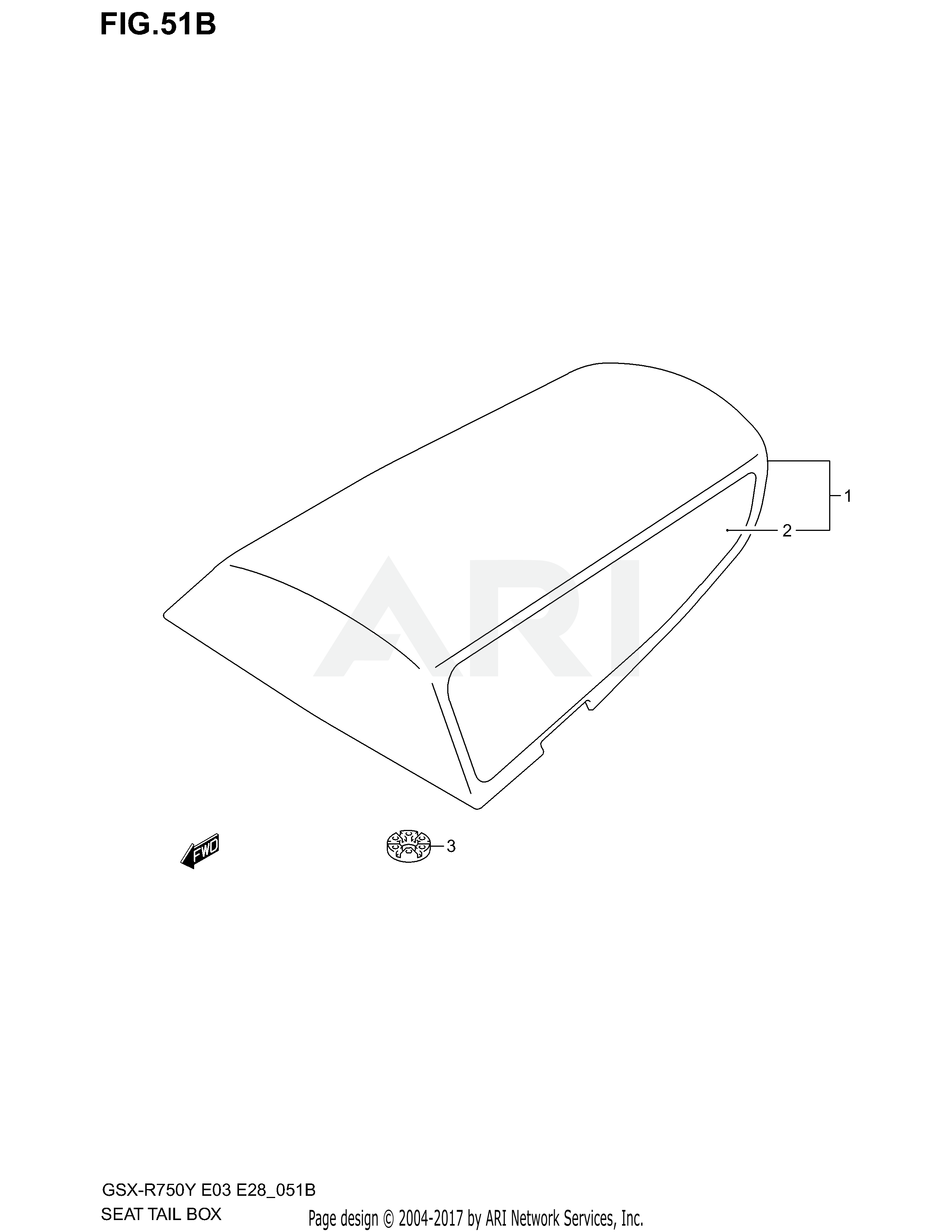 SEAT TAIL BOX (MODEL K3)