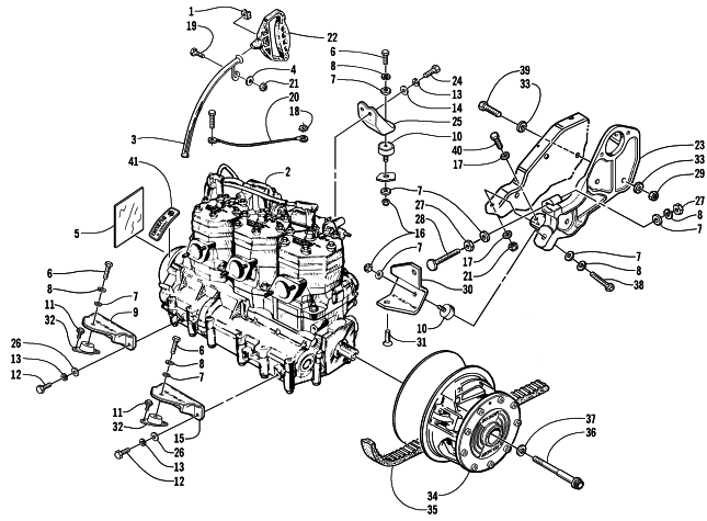 ENGINE AND RELATED PARTS