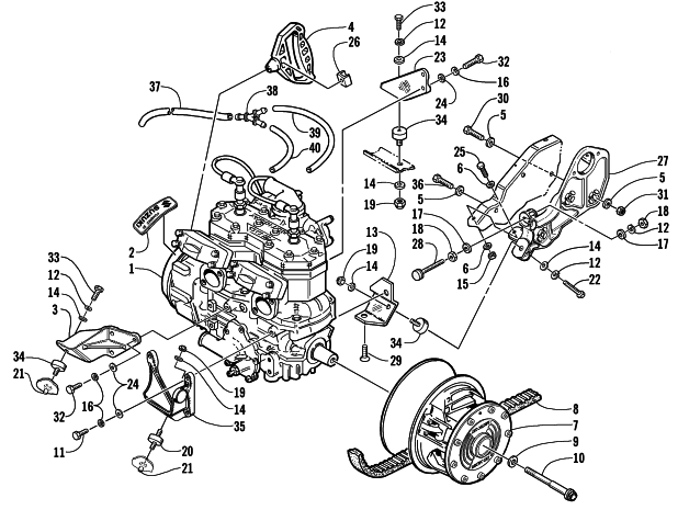 ENGINE AND RELATED PARTS