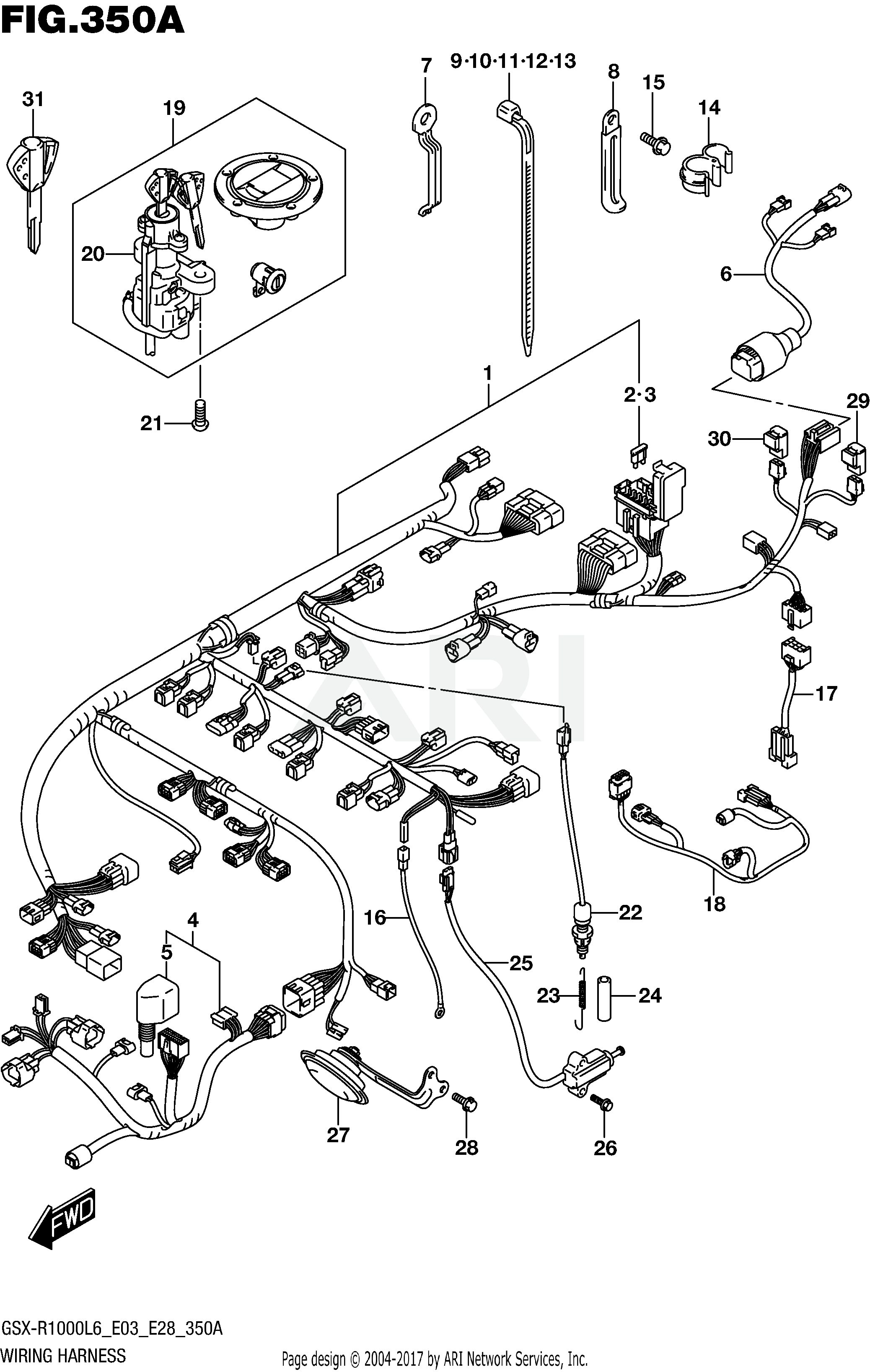 WIRING HARNESS (GSX-R1000L6 E03)