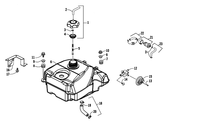 GAS TANK ASSEMBLY