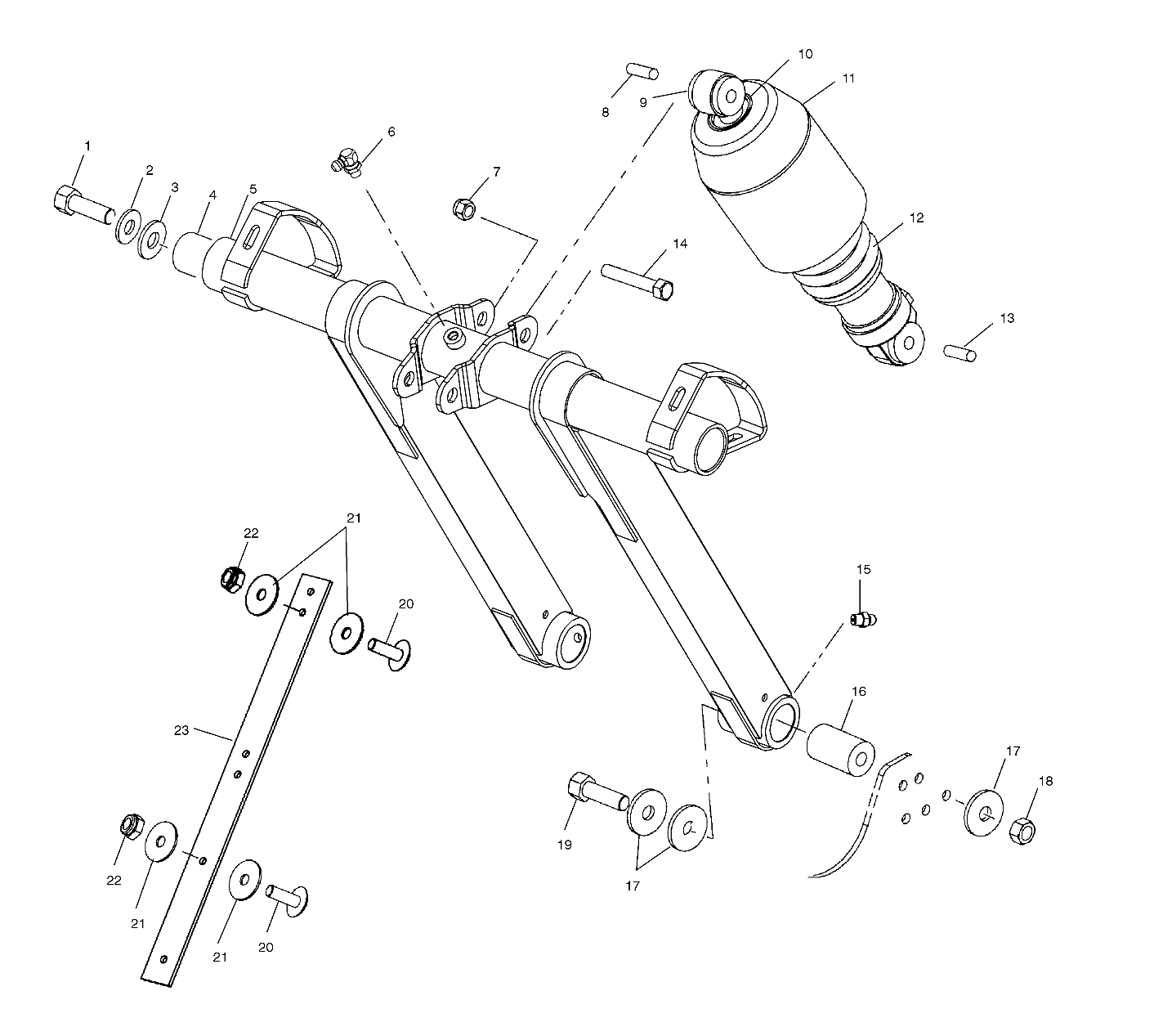 FRONT TORQUE ARM (EDGE) - S02NP8CS/CSA/CSB (4973467346B10)