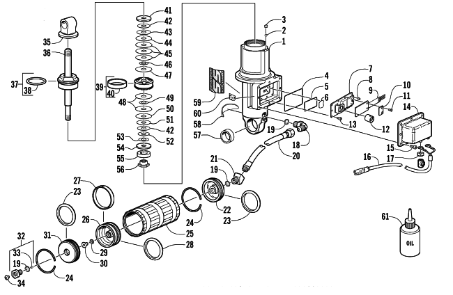 REAR SUSPENSION FRONT ARM SHOCK ABSORBER