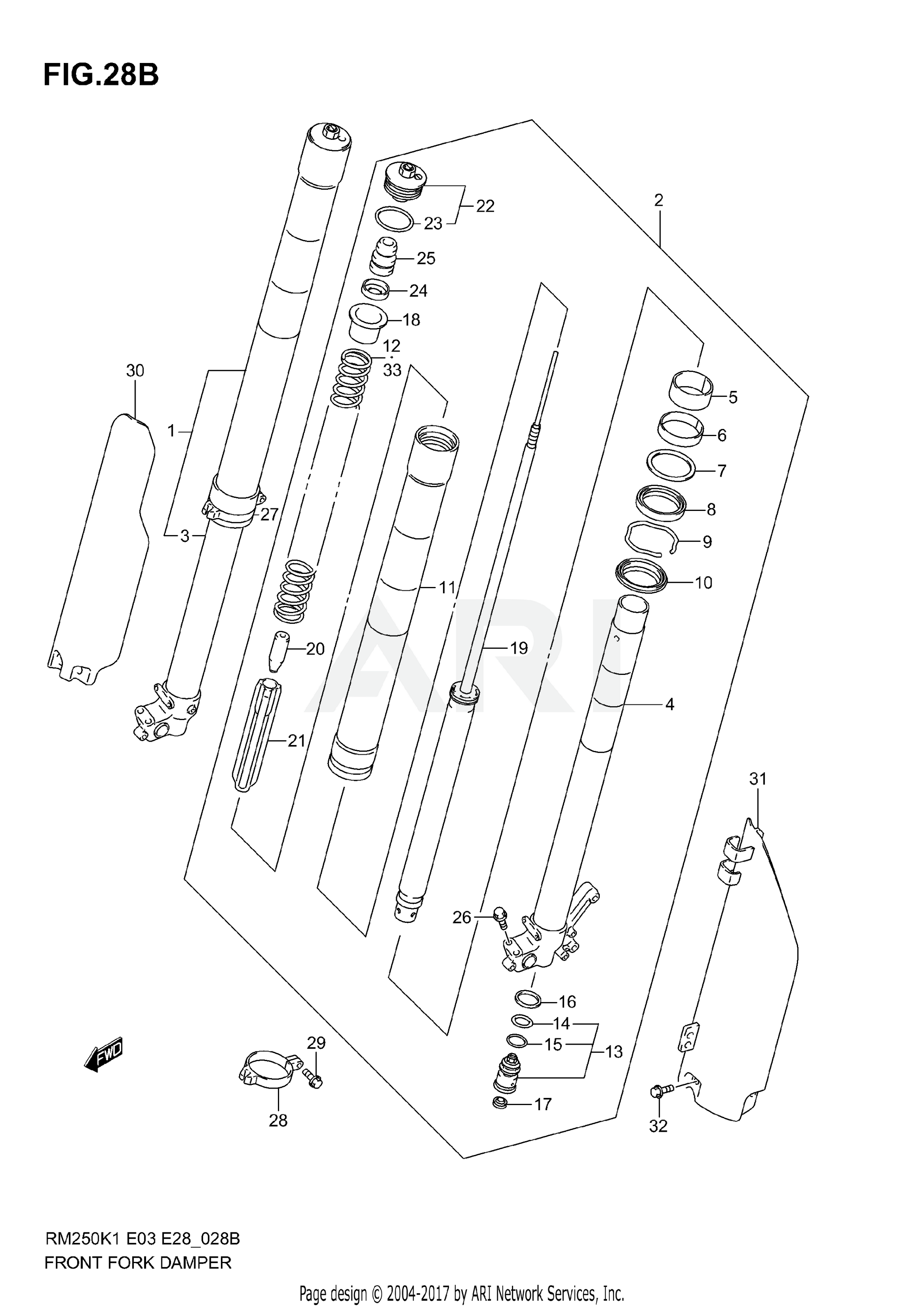 FRONT DAMPER (MODEL K3)