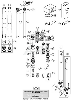 Front Fork Disassembled