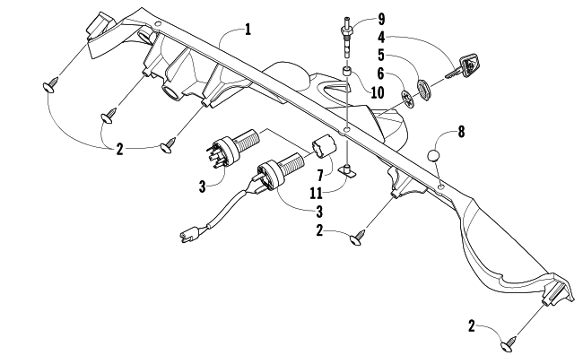 CONSOLE AND SWITCH ASSEMBLY