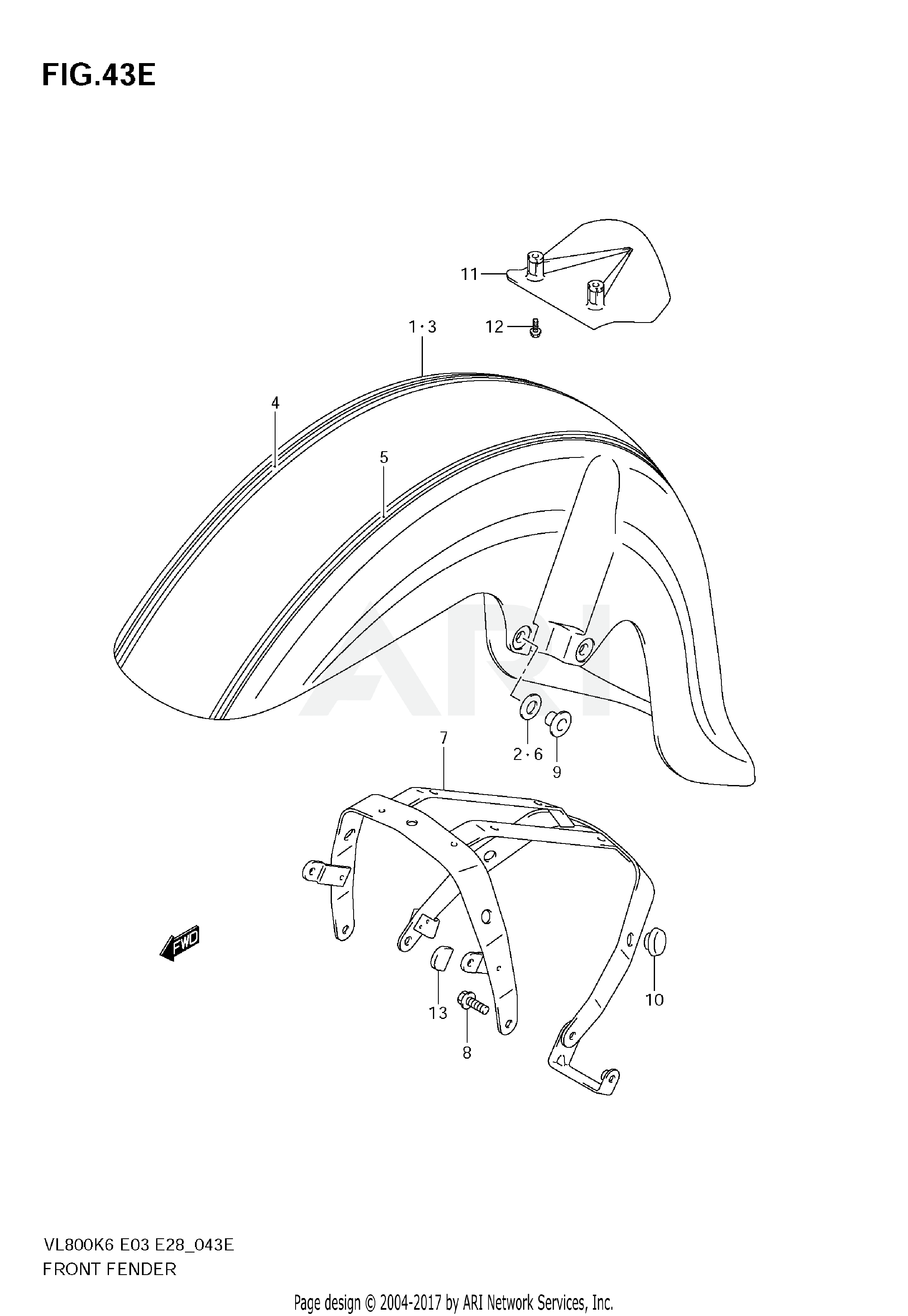 FRONT FENDER (MODEL K9)