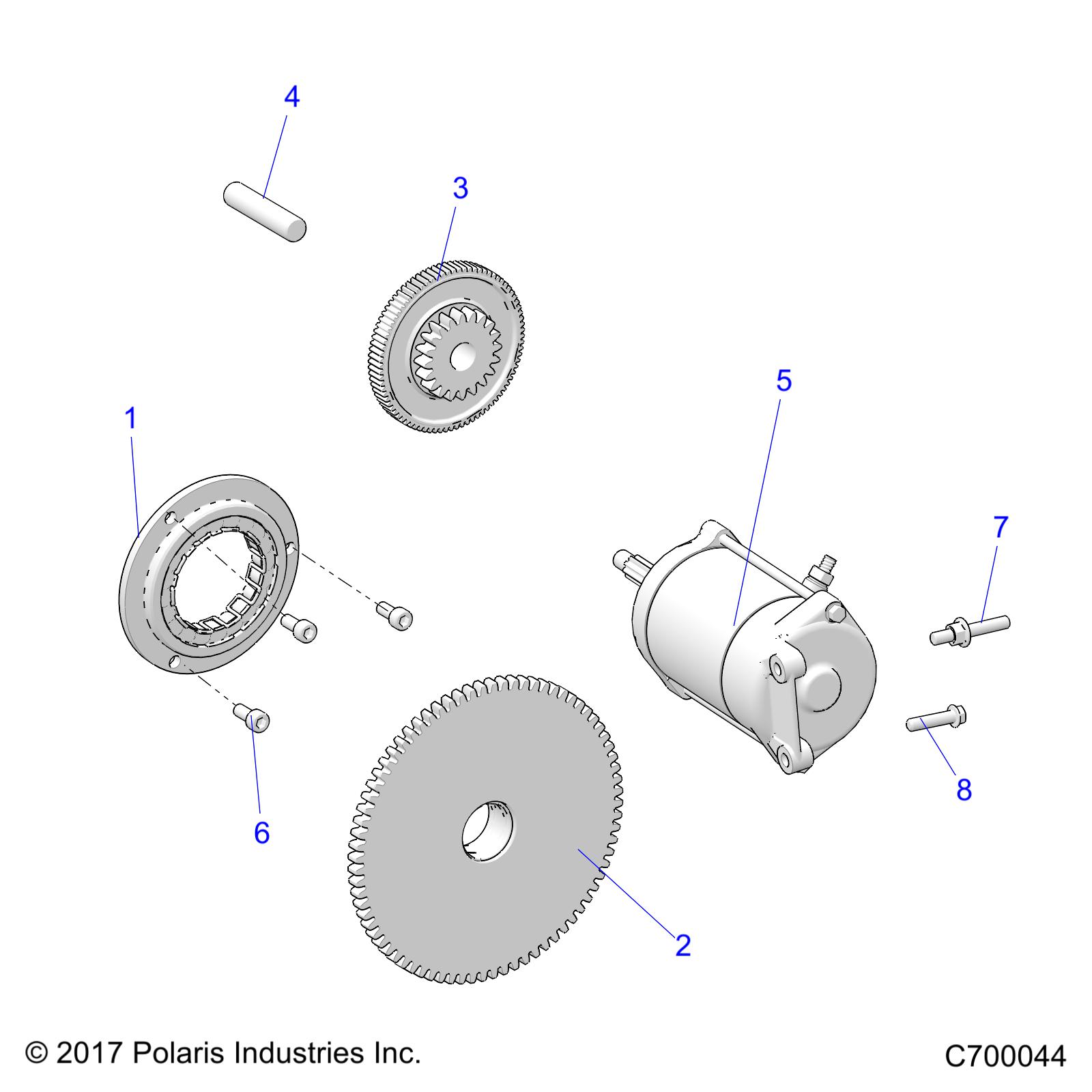 ENGINE, STARTER - R19RRM99AL (C700044)