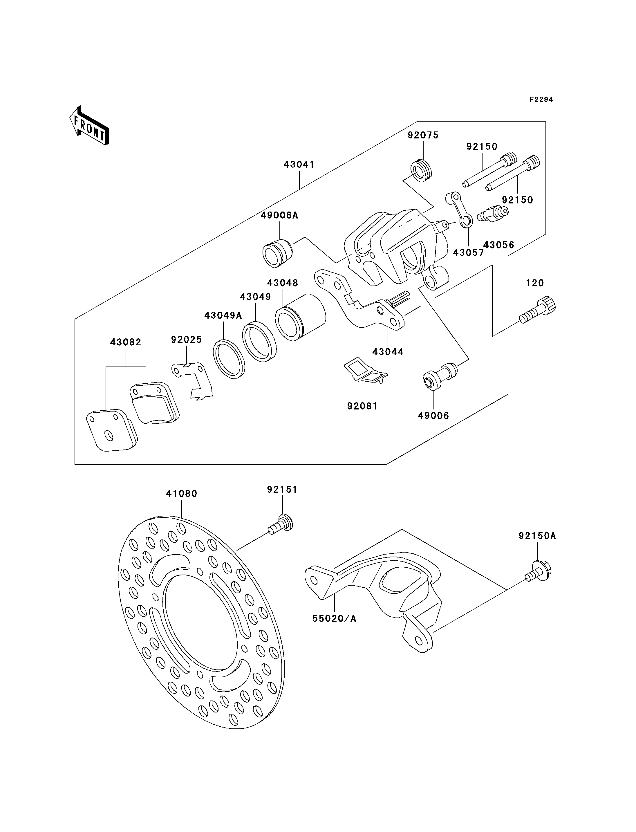 Rear Brake(KX65-A1-A4)