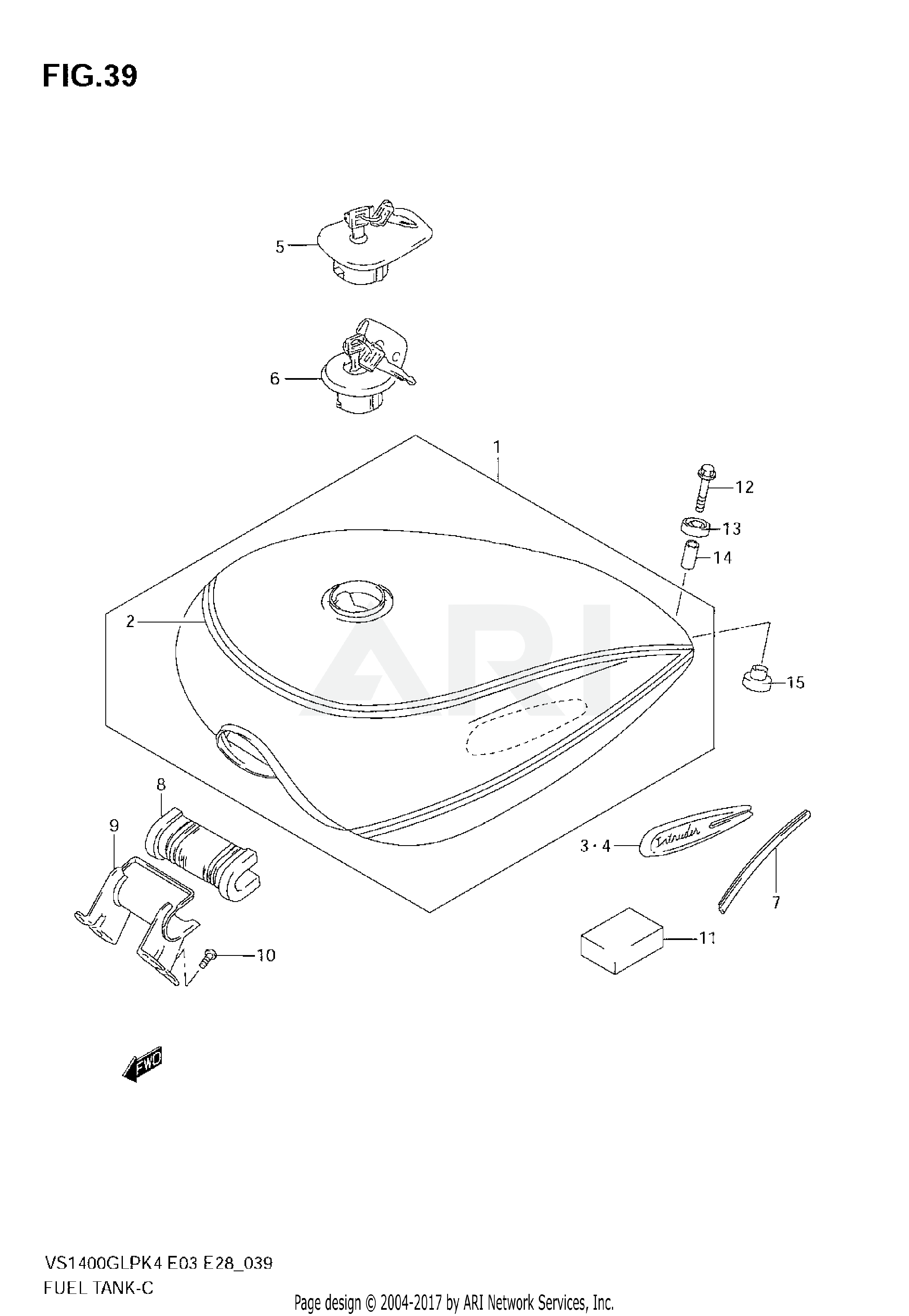 FUEL TANK (MODEL K4)