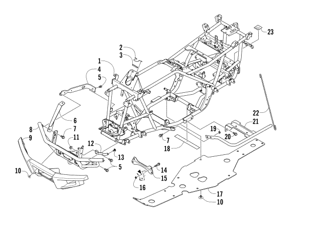 FRAME AND RELATED PARTS