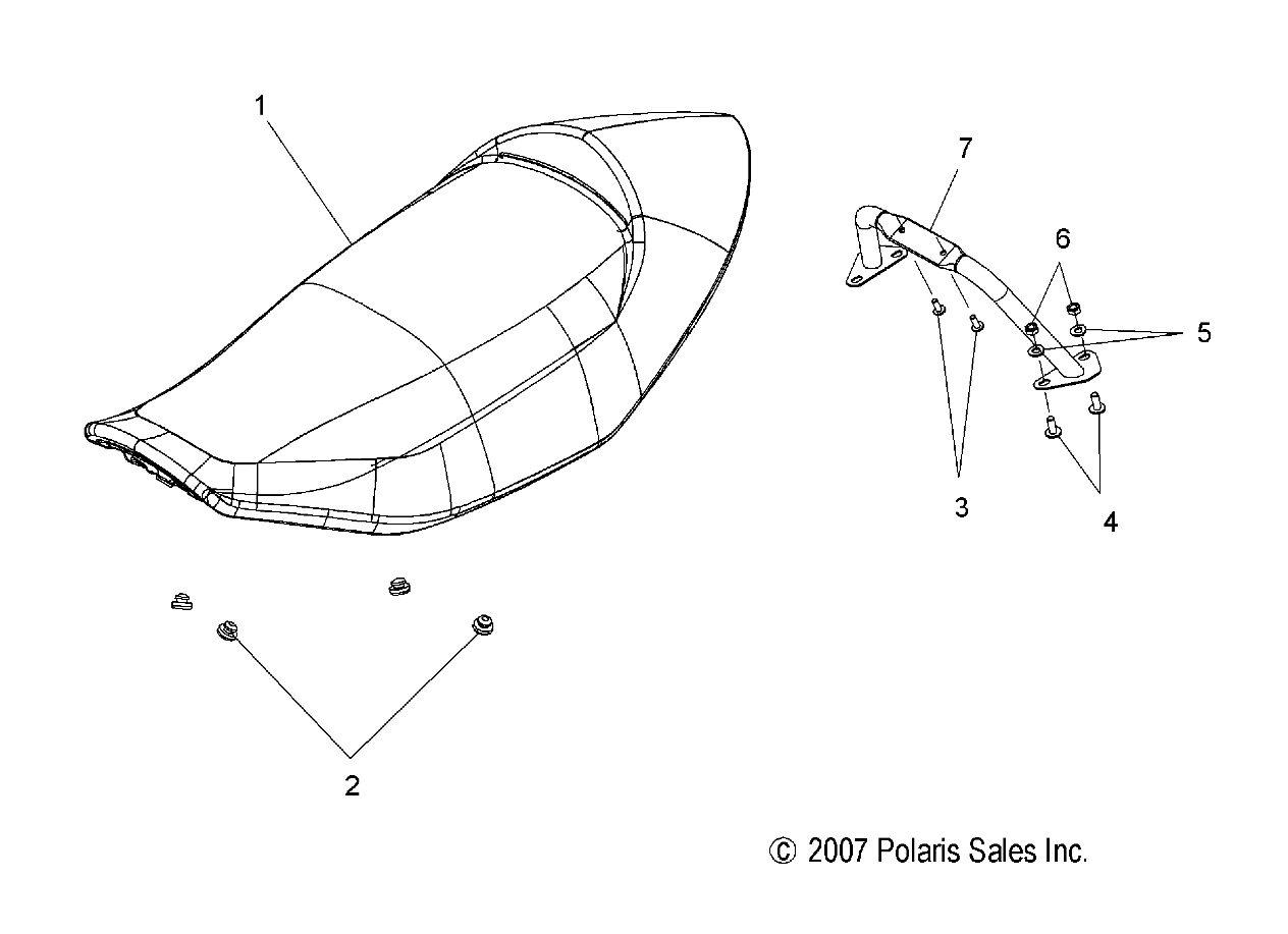 BODY, SEAT ASM. - S08PB8ES/EE (49SNOWSEAT08800IQ)