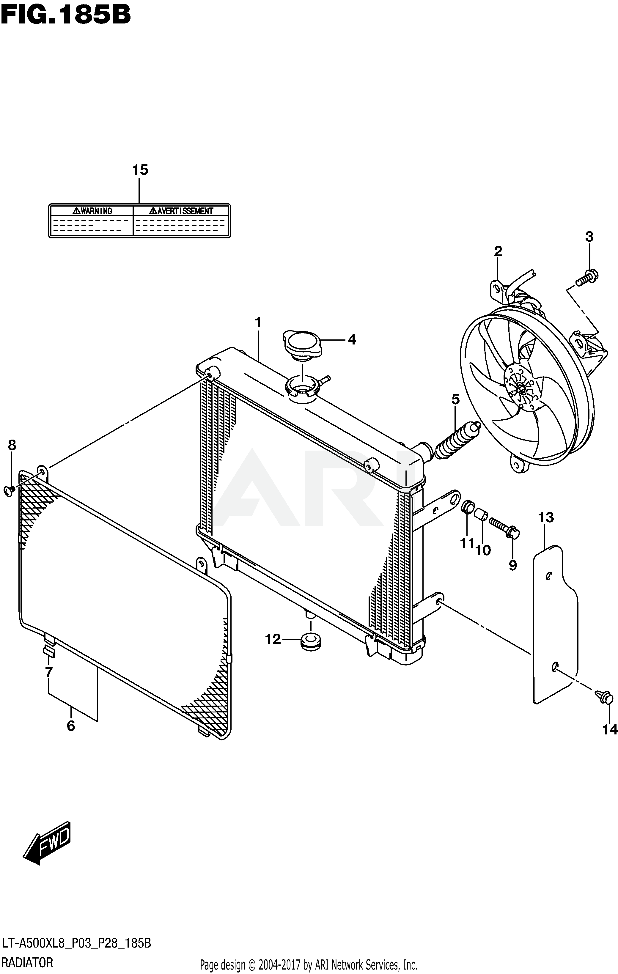 RADIATOR (LT-A500XL8 P28)