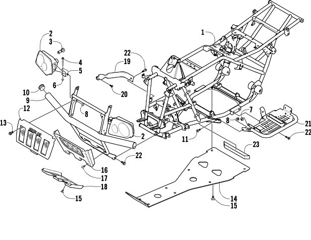 FRAME AND RELATED PARTS