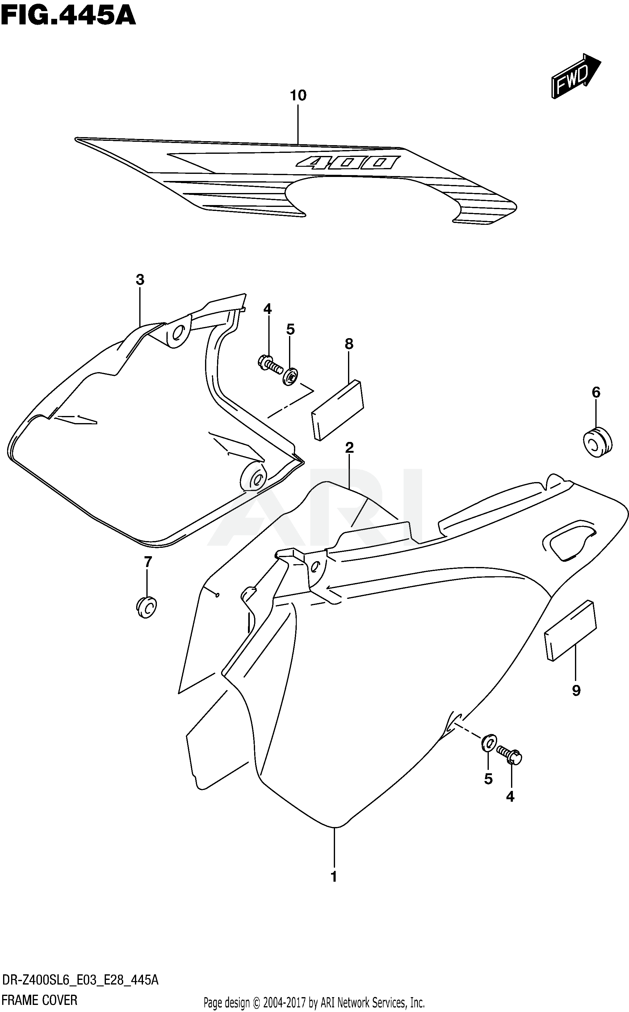 FRAME COVER (DR-Z400SL6 E03)