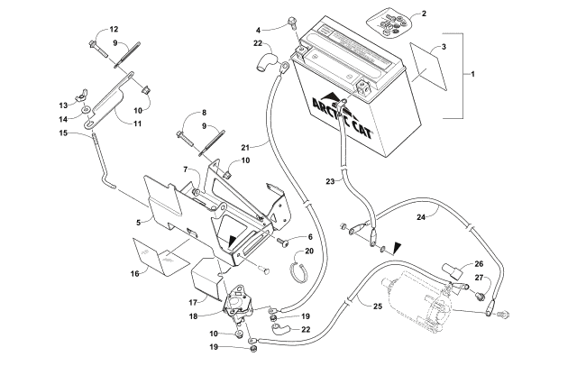 BATTERY AND TRAY ASSEMBLY