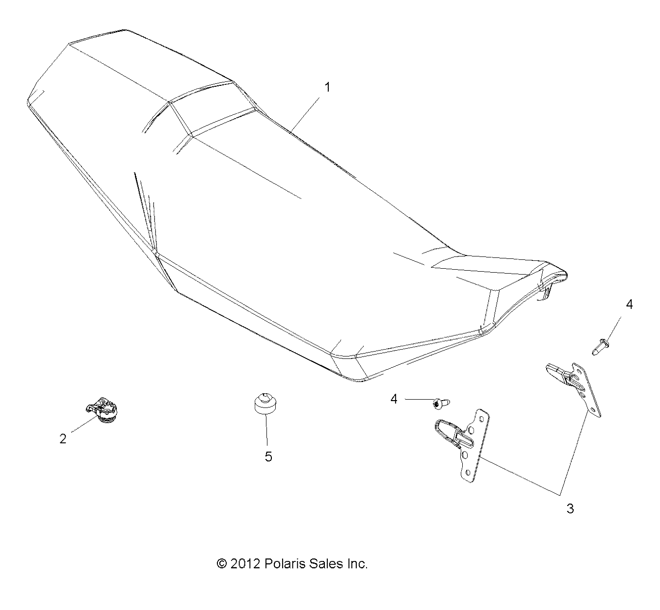 BODY, SEAT - A17SVA85A2 (49ATVSEAT13850SCRAM)