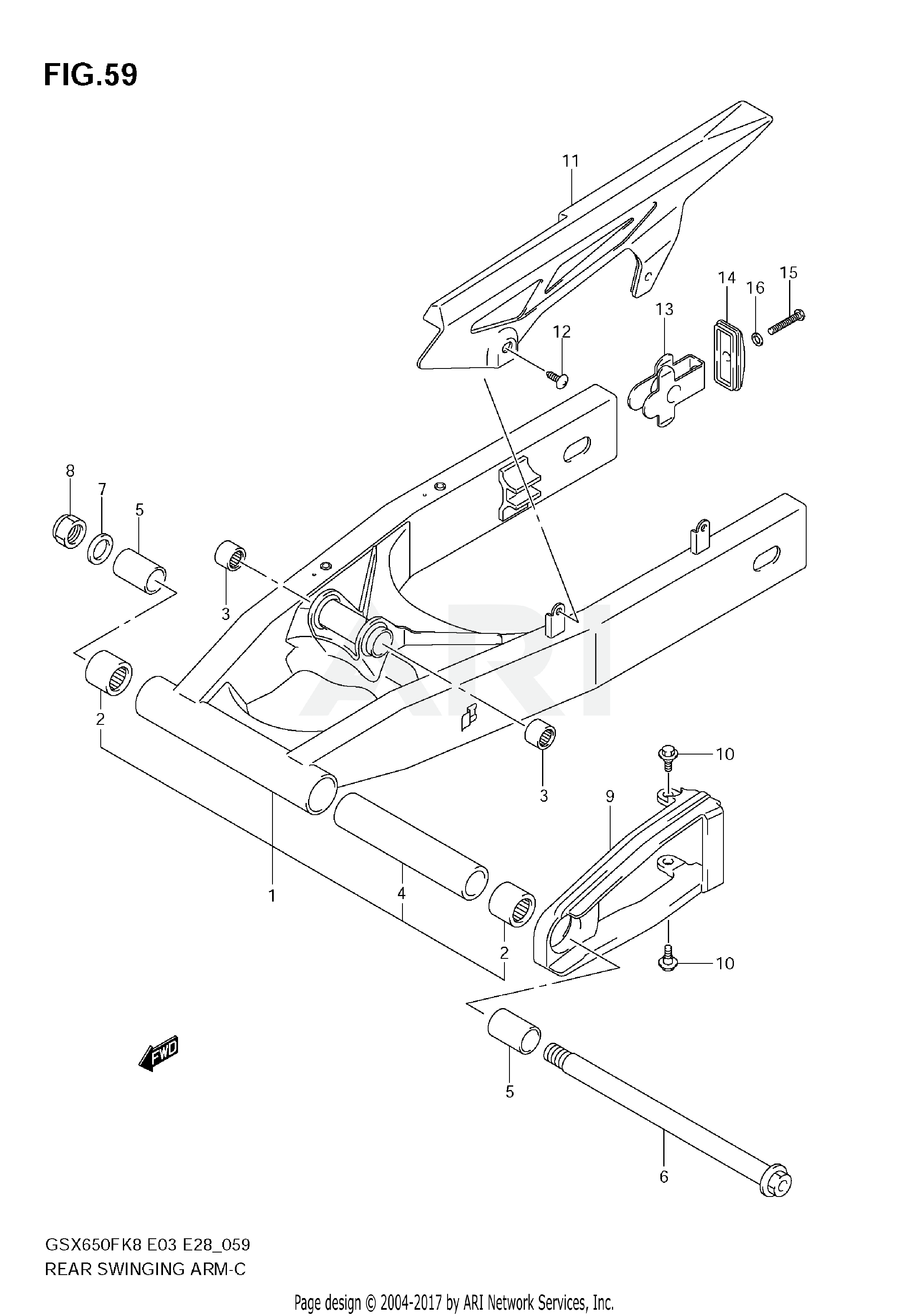 REAR SWINGING ARM