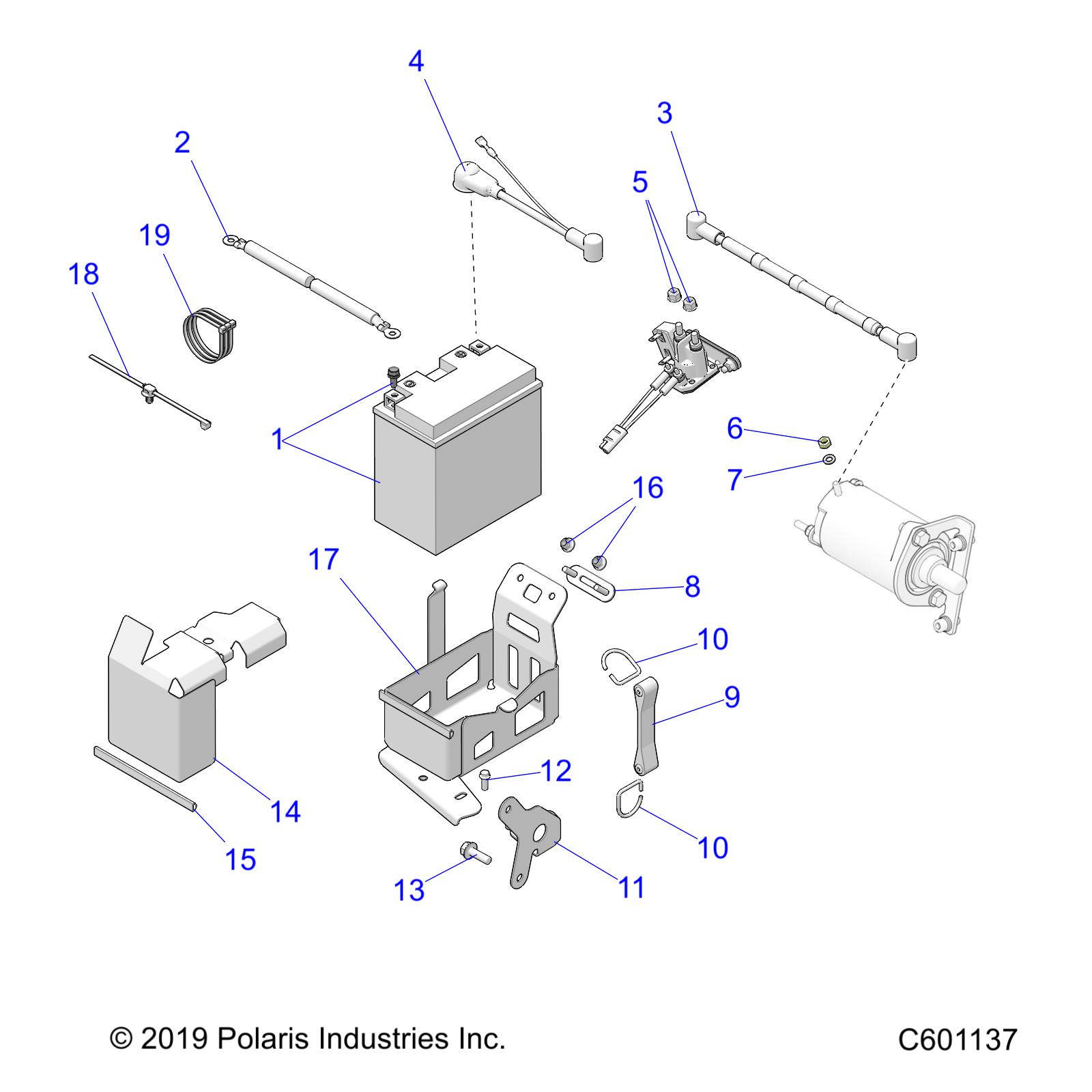 ELECTRICAL, BATTERY BOX  ASM. - S20CEA5BSL (C601137)