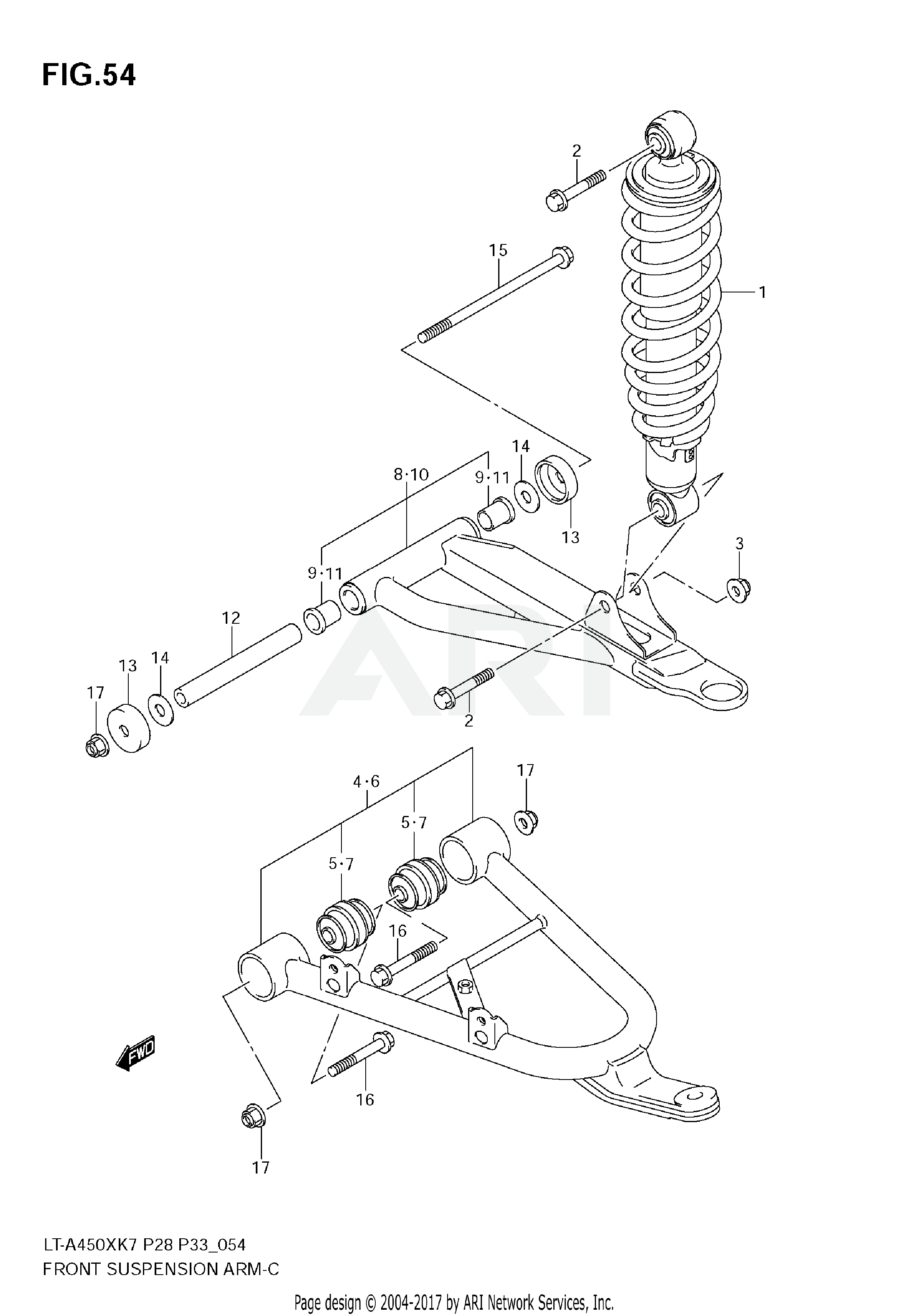 FRONT SUSPENSION ARM (MODEL K7)