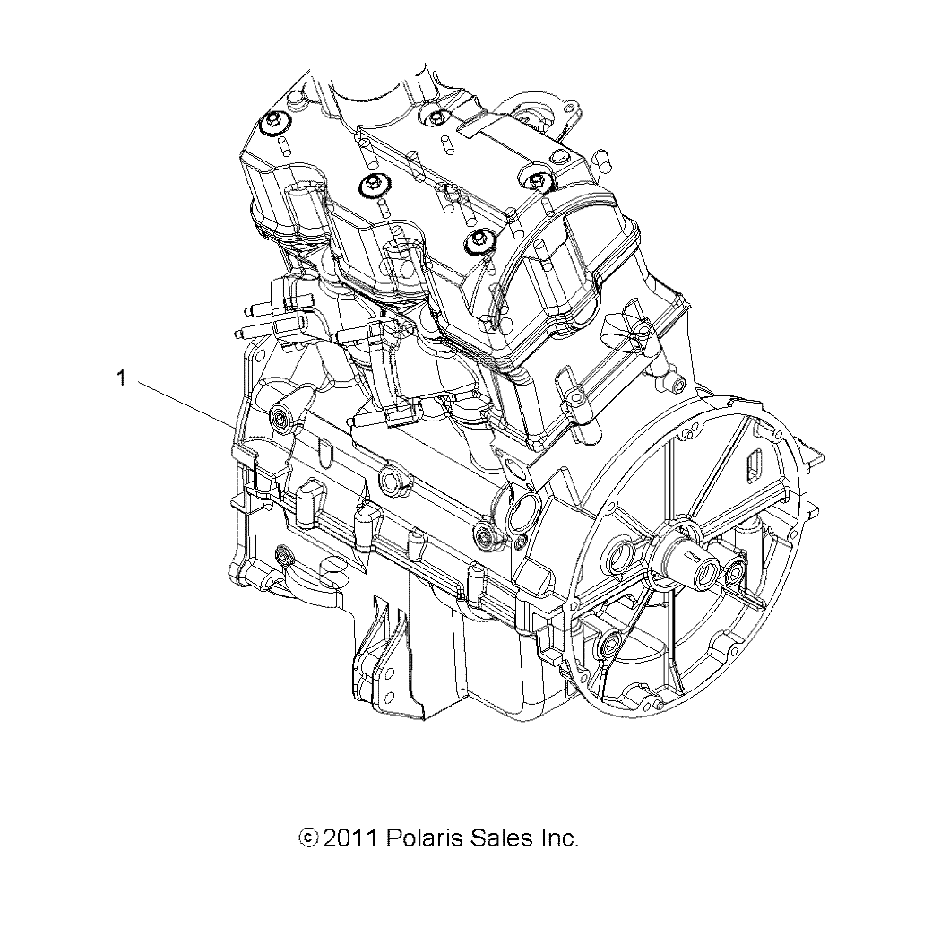 ENGINE, SHORT BLOCK - A14GH9EAW (49ATVENGINE12SP850)