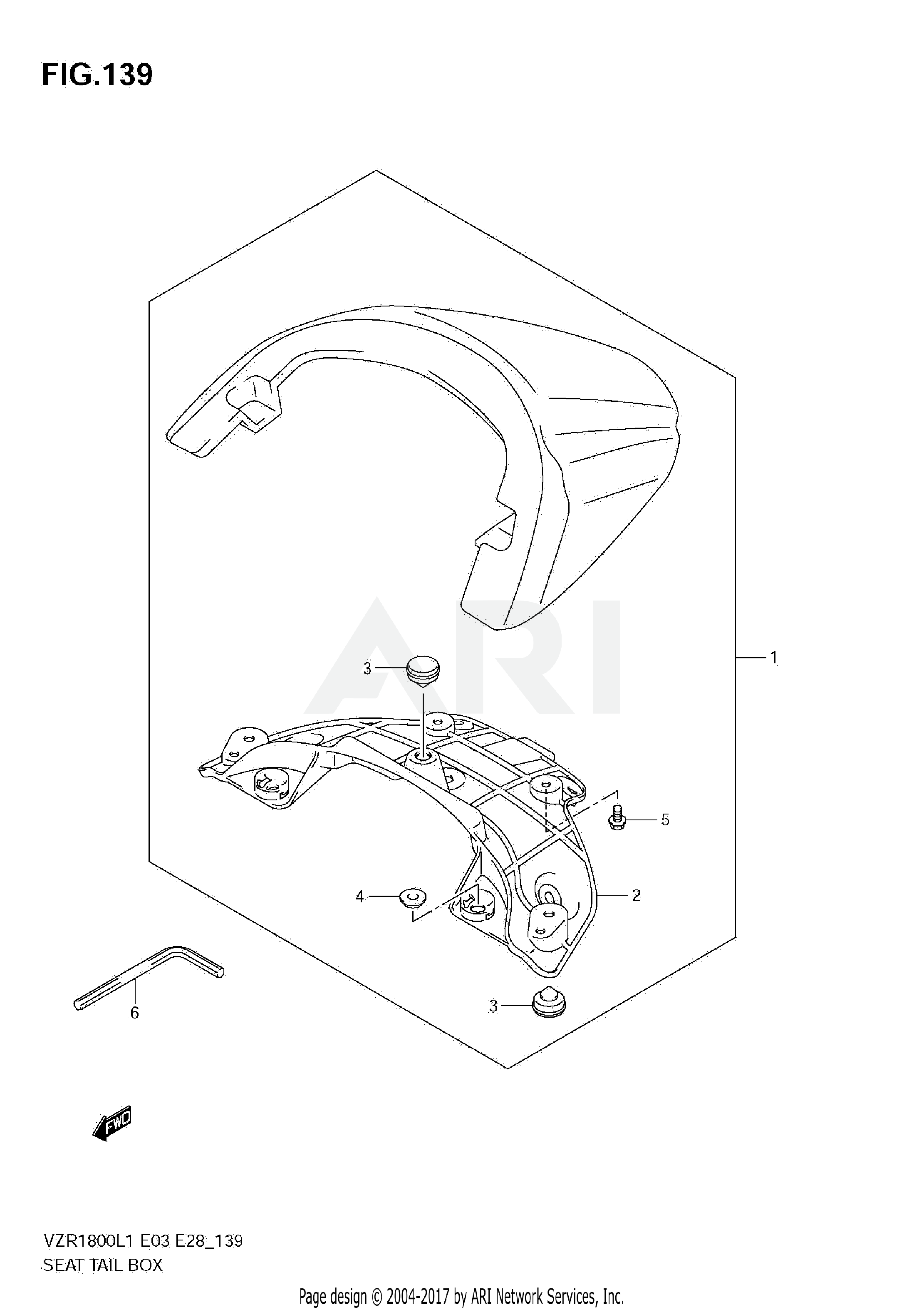 SEAT TAIL BOX (VZR1800 L1 E3)