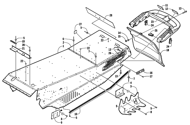 TUNNEL AND REAR BUMPER